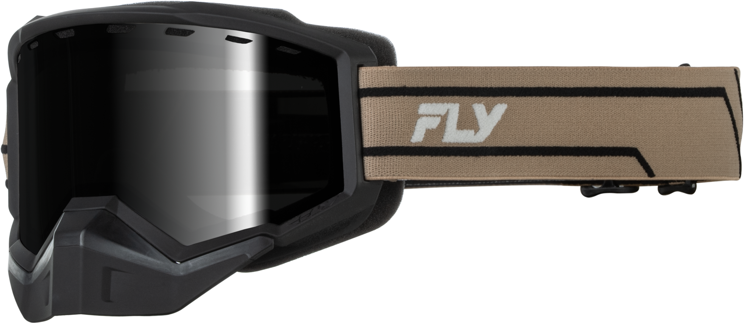 FOCUS SNOW KHAKI/BLACK W/SMOKE MIRROR/SMOKE LENS