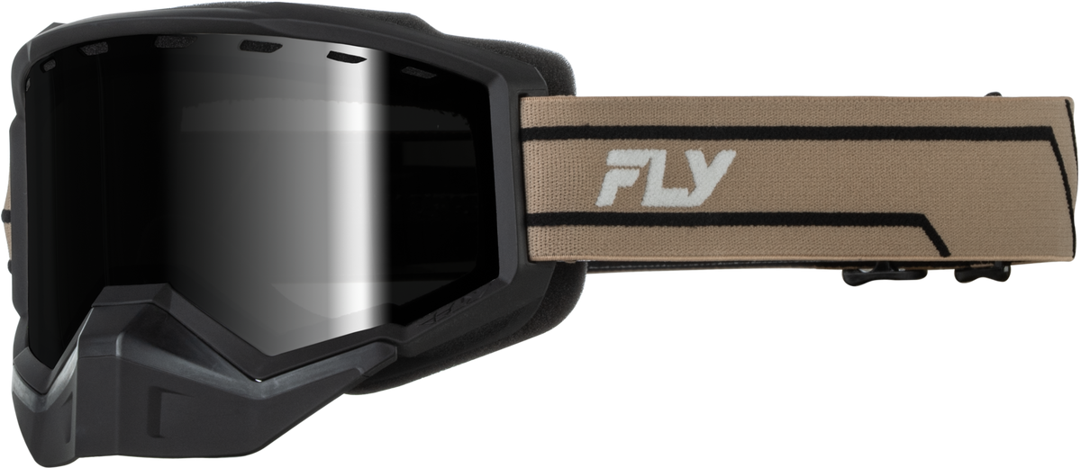 FOCUS SNOW KHAKI/BLACK W/SMOKE MIRROR/SMOKE LENS