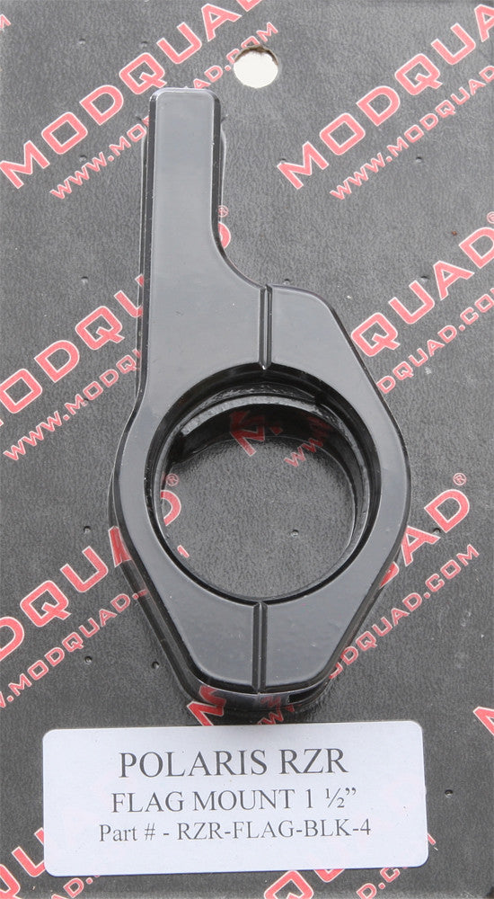 FLAG MOUNT HORIZONTAL BLACK 1.5"