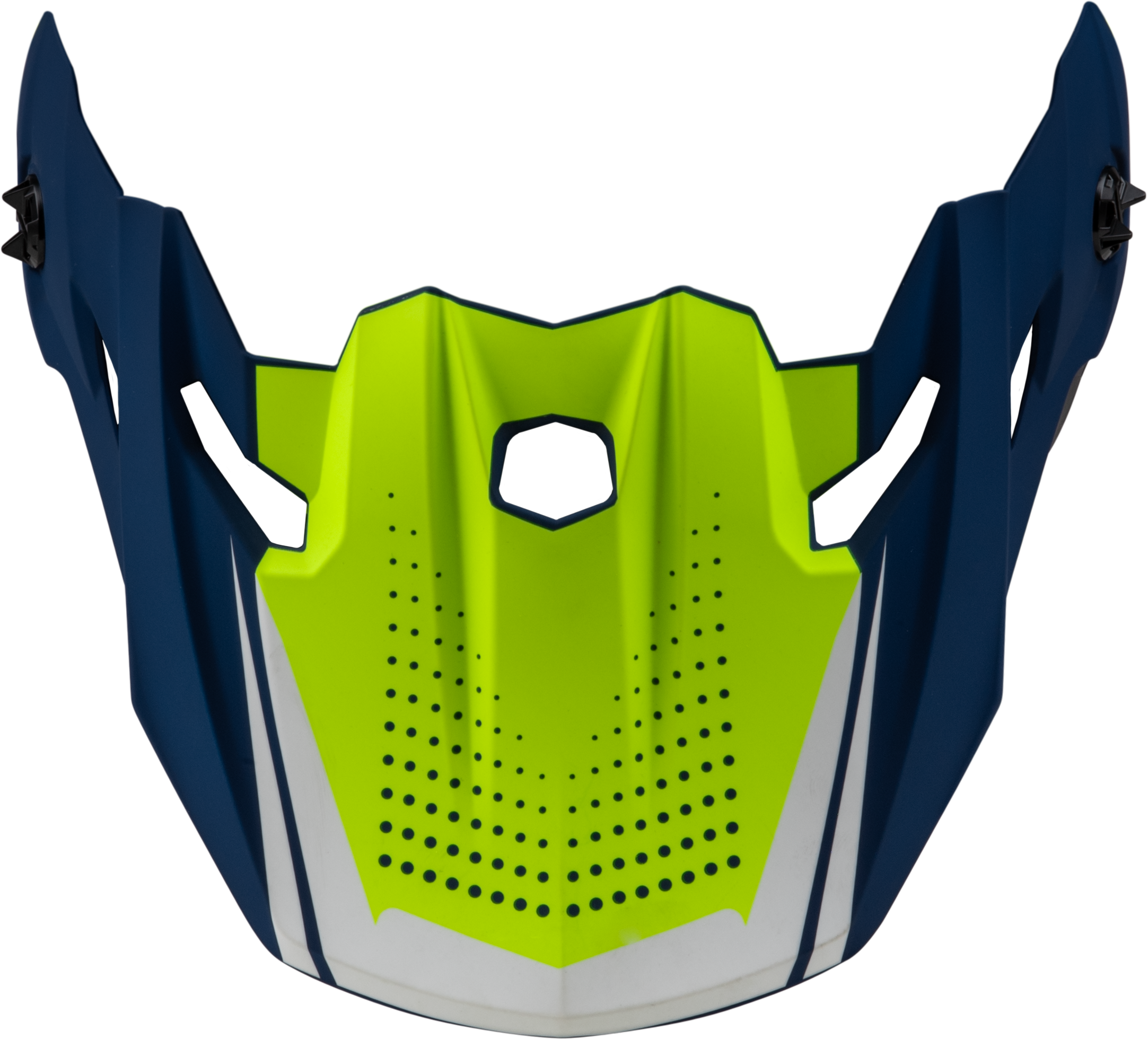 MX-96 502 VISOR W/SCREWS MATTE BLUE/GREEN
