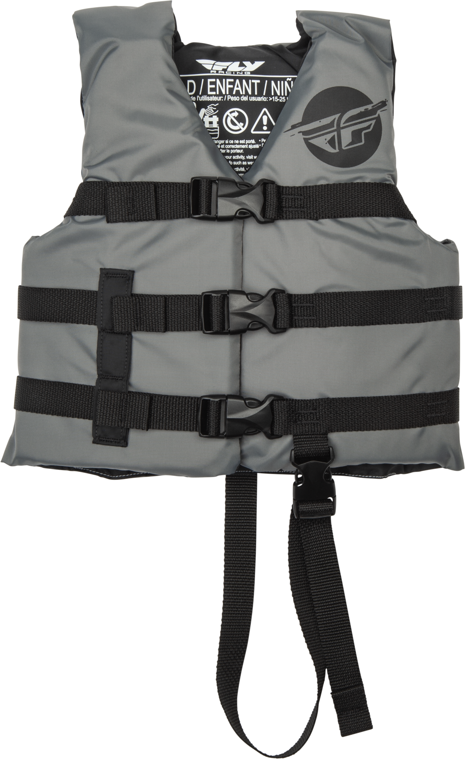 CHILD FLOTATION VEST GREY/BLACK