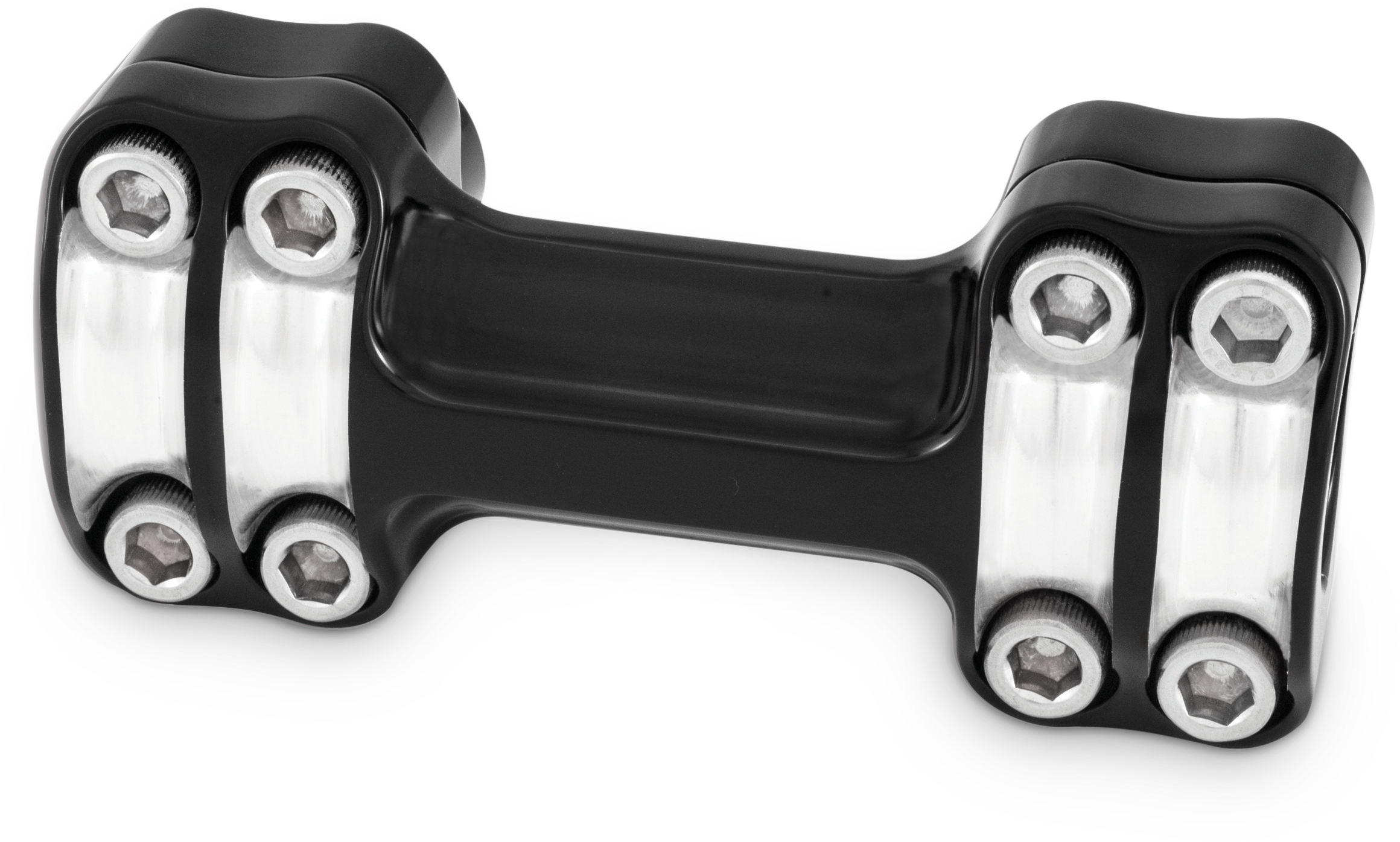 REAPER 1-1/2" RISERS 1" BAR ONE PIECE - BLACK MACHINED
