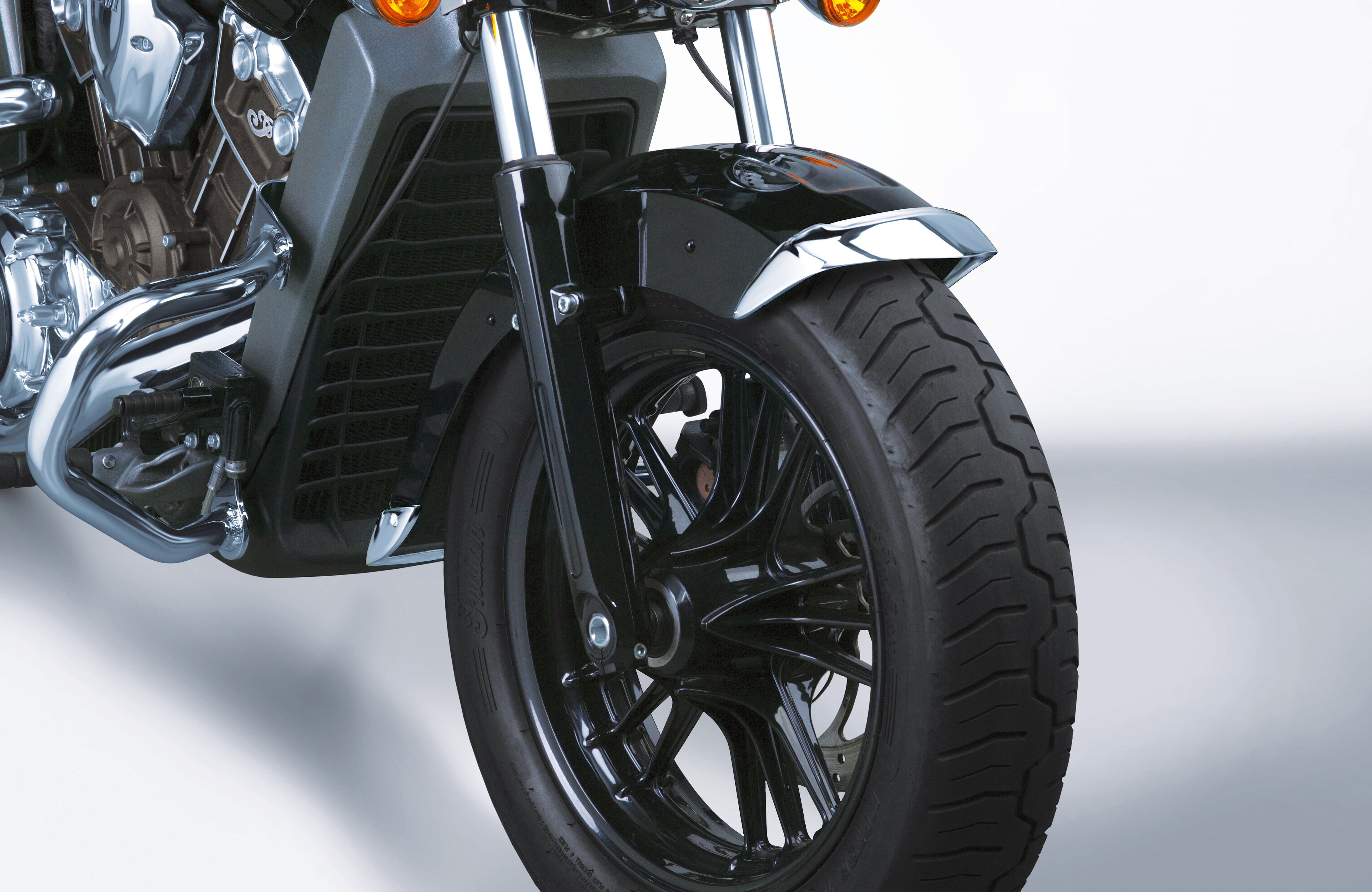 FRONT FENDER FRONT/REAR TIP CHROME INDIAN