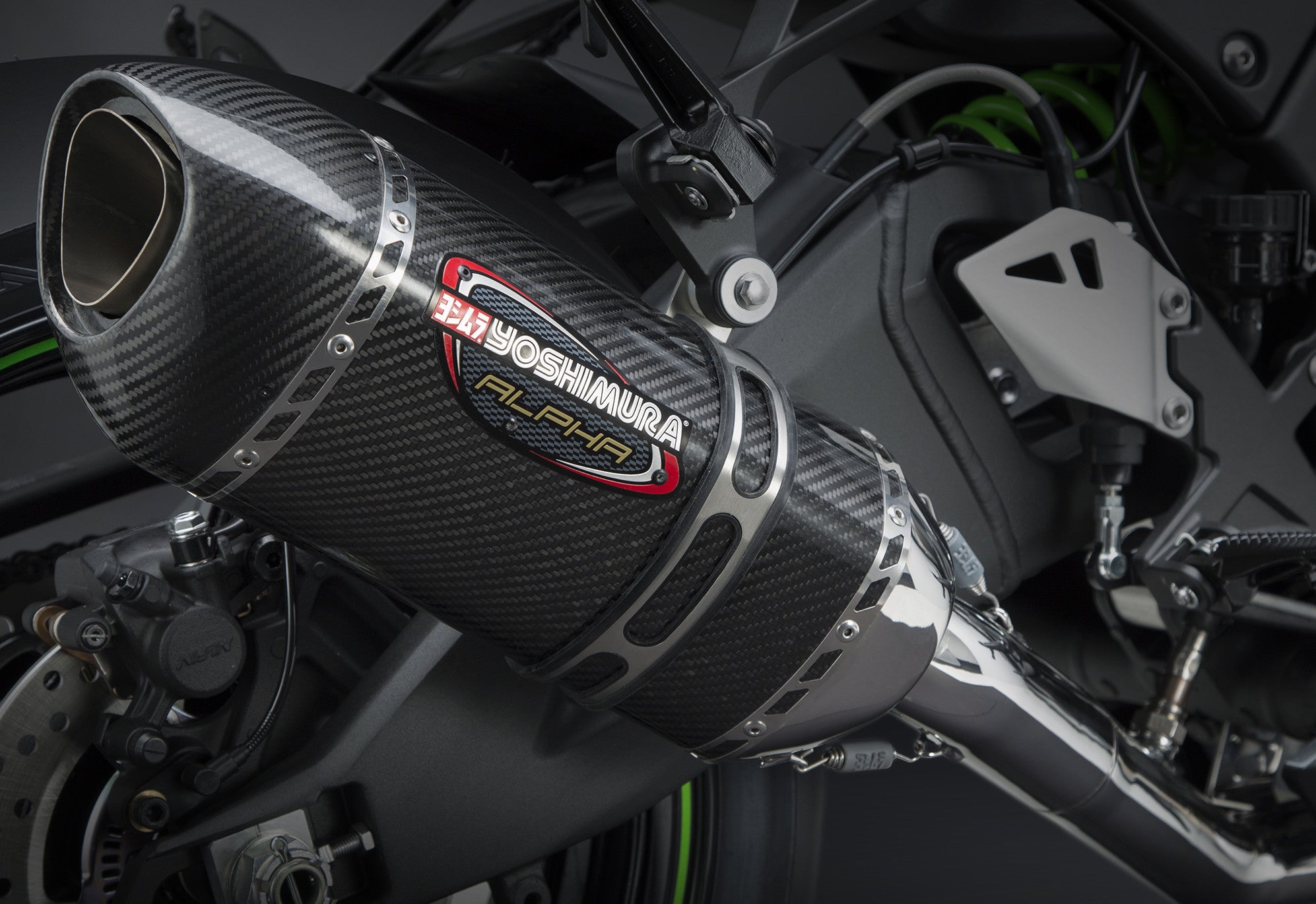 EXHAUST RACE ALPHA-T 3QTR SLIP-ON SS-CF-CF #960-1359