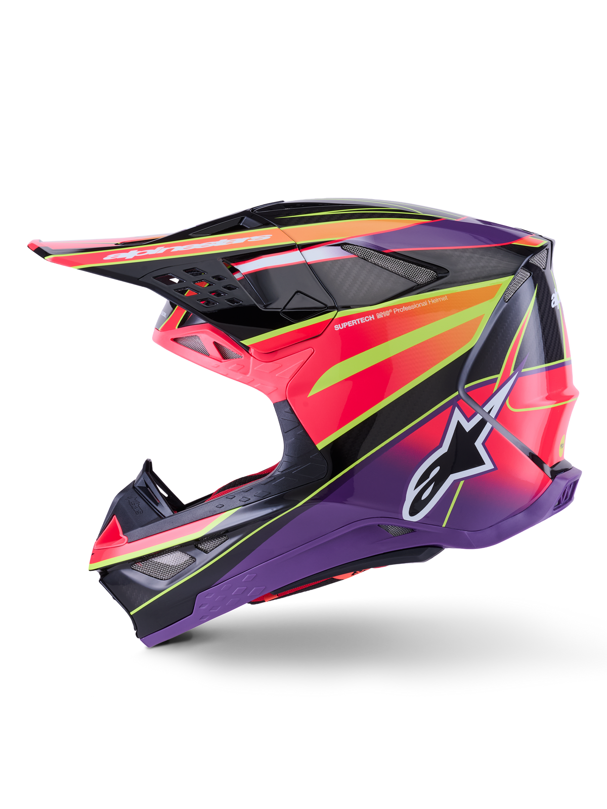 SUPERTECH S-M10 ERA HELMET PNK/VIOLET/YLW FLUO GLOSSY SM