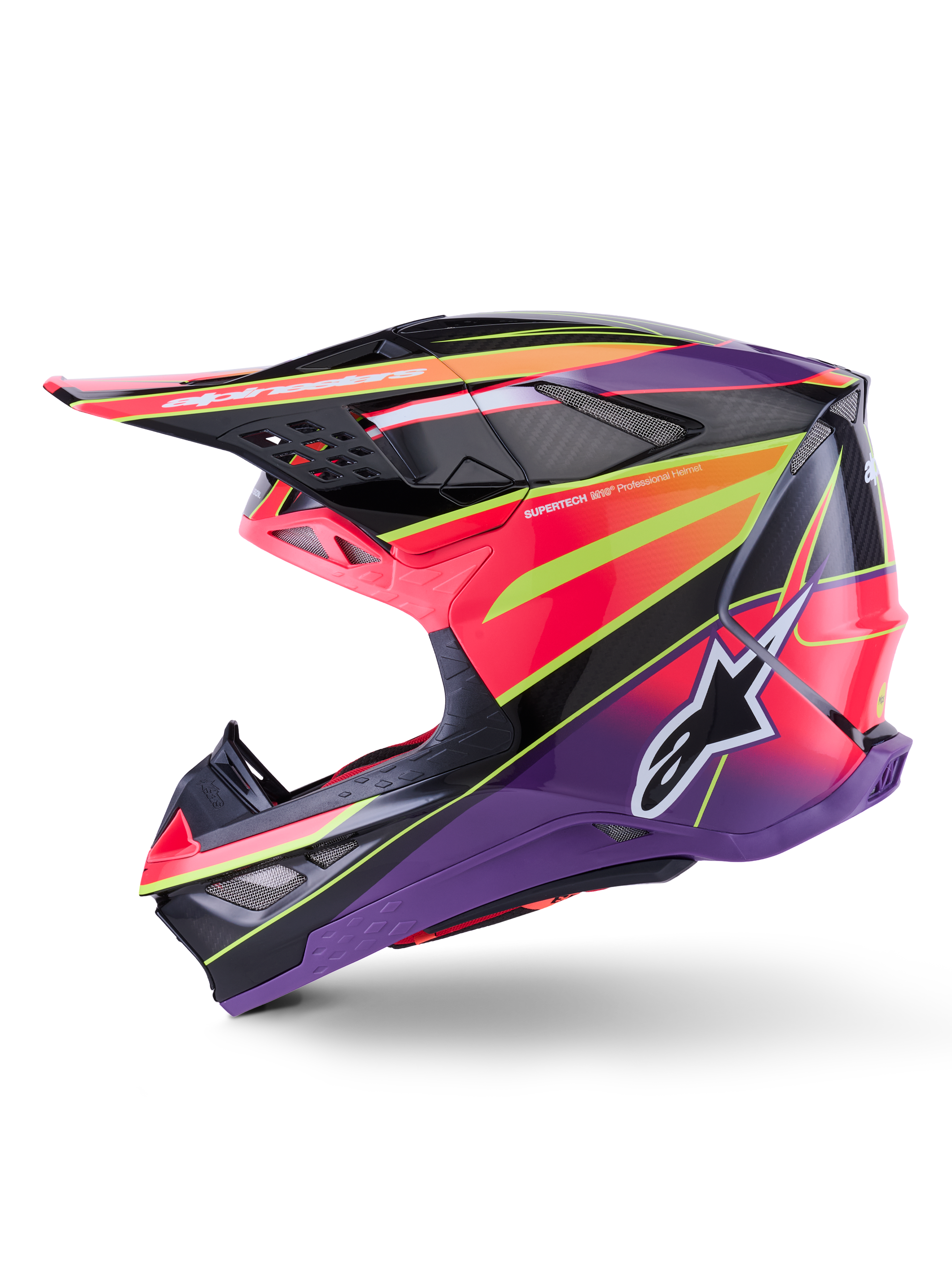 SUPERTECH S-M10 ERA HELMET PNK/VIOLET/YLW FLUO GLOSSY SM