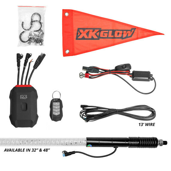 XKMAX RGBW WHIP KIT 2 PC 32 IN.