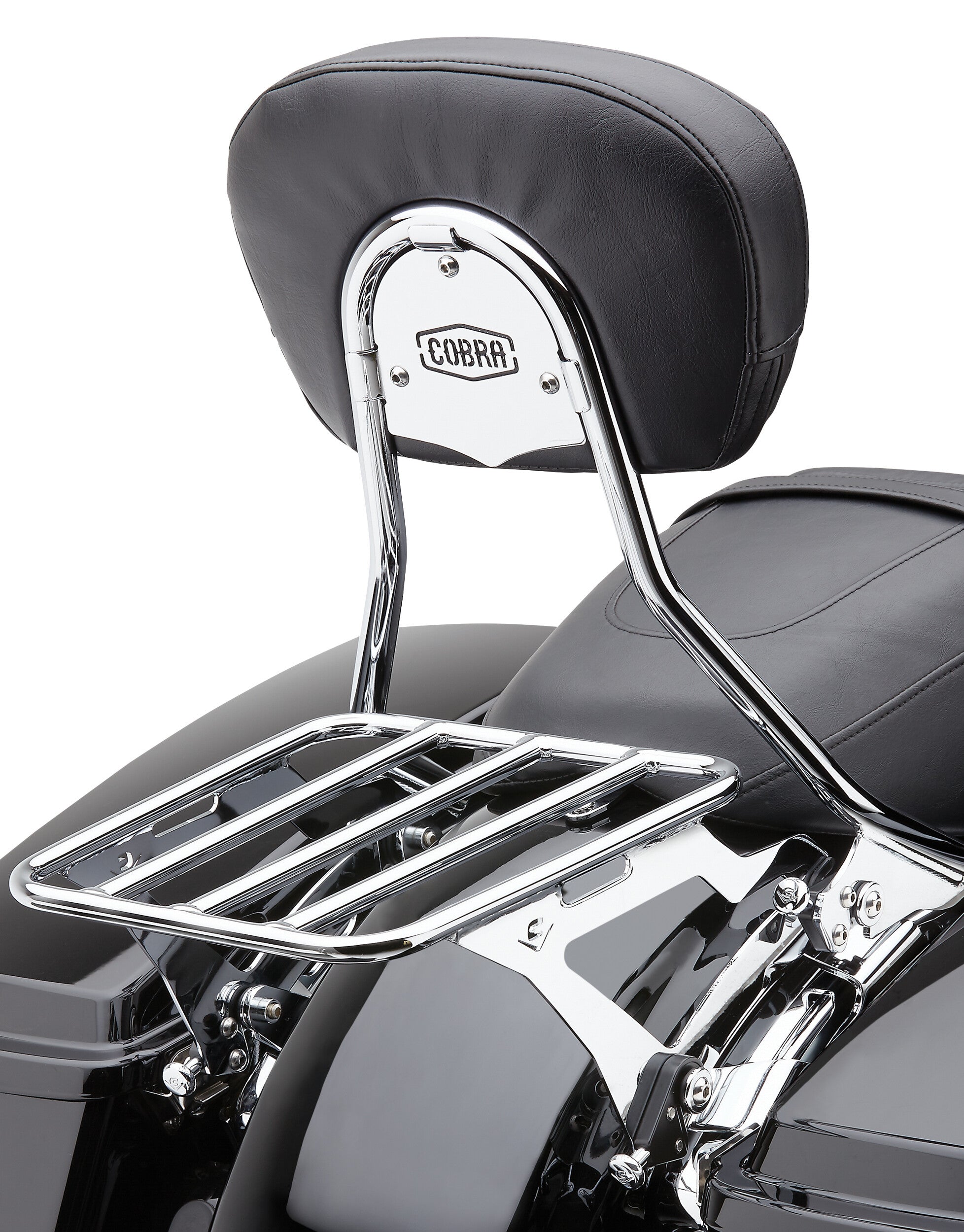 DETACH BACKREST SHORT CHROME FLH/FLT 97-08