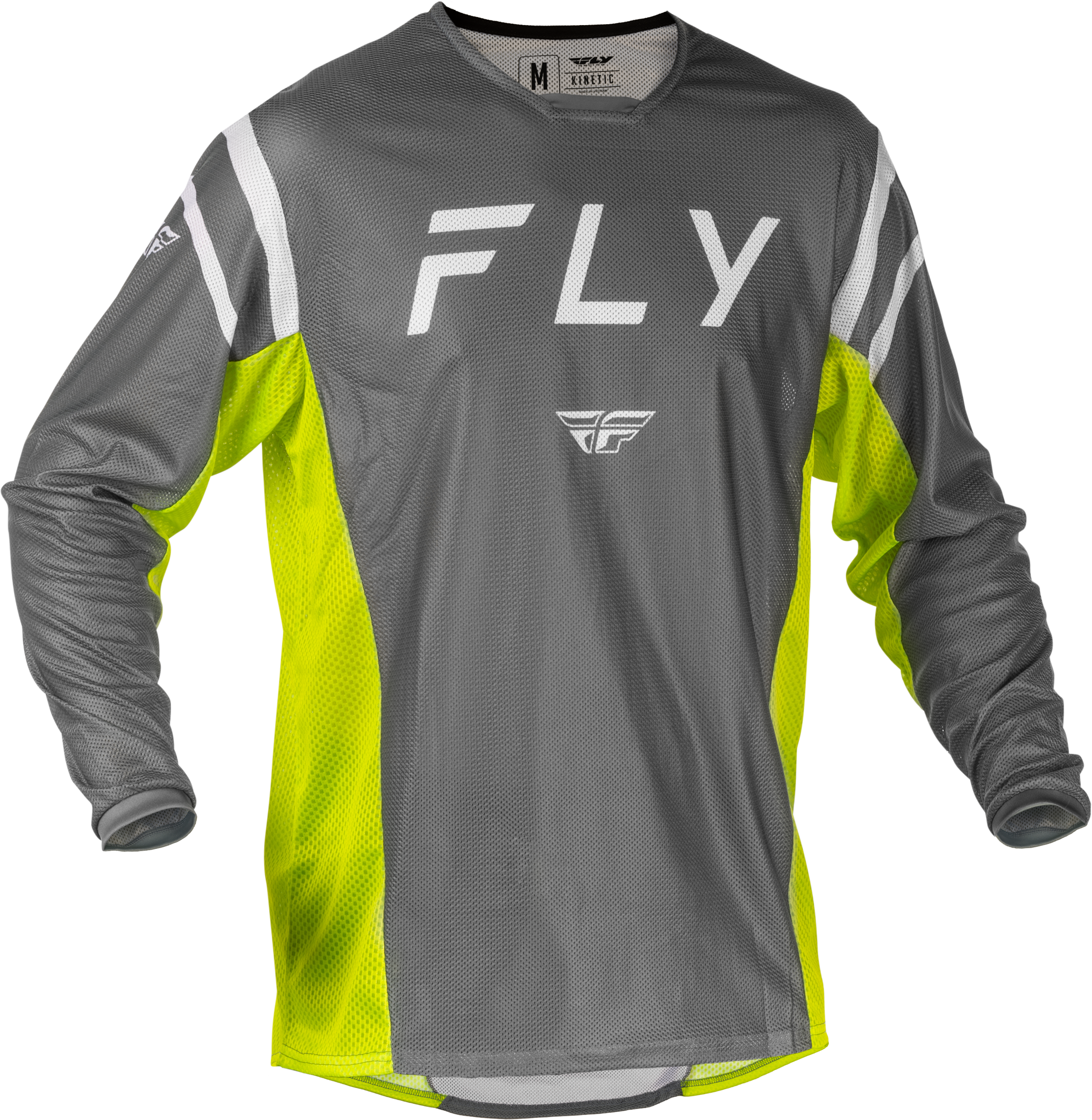 KINETIC MESH CENTER JERSEY GREY/WHITE/HI-VIS SM