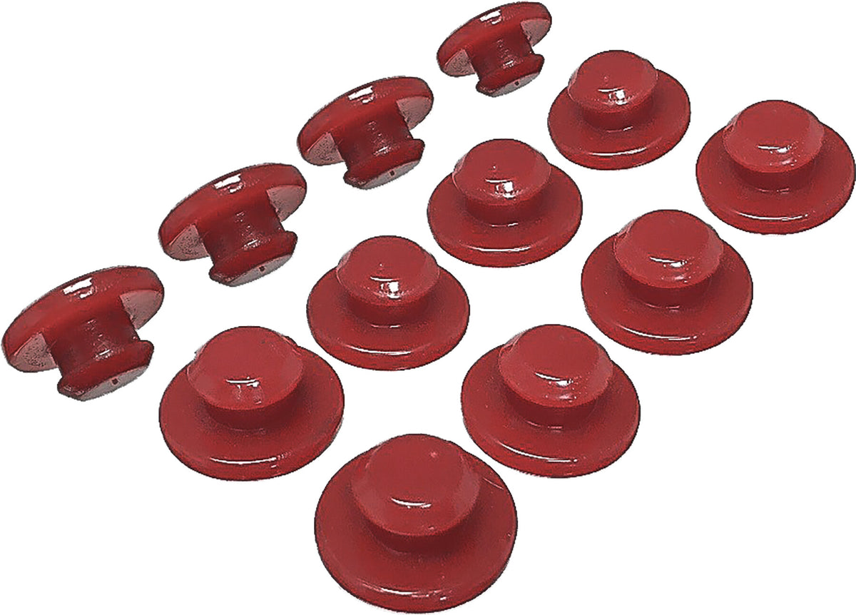 SEAT GROMMET KIT RED POL