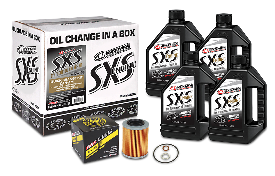 SXS CANAM OIL QUICK CHANGE KIT 10W50 W/ OIL FILTER