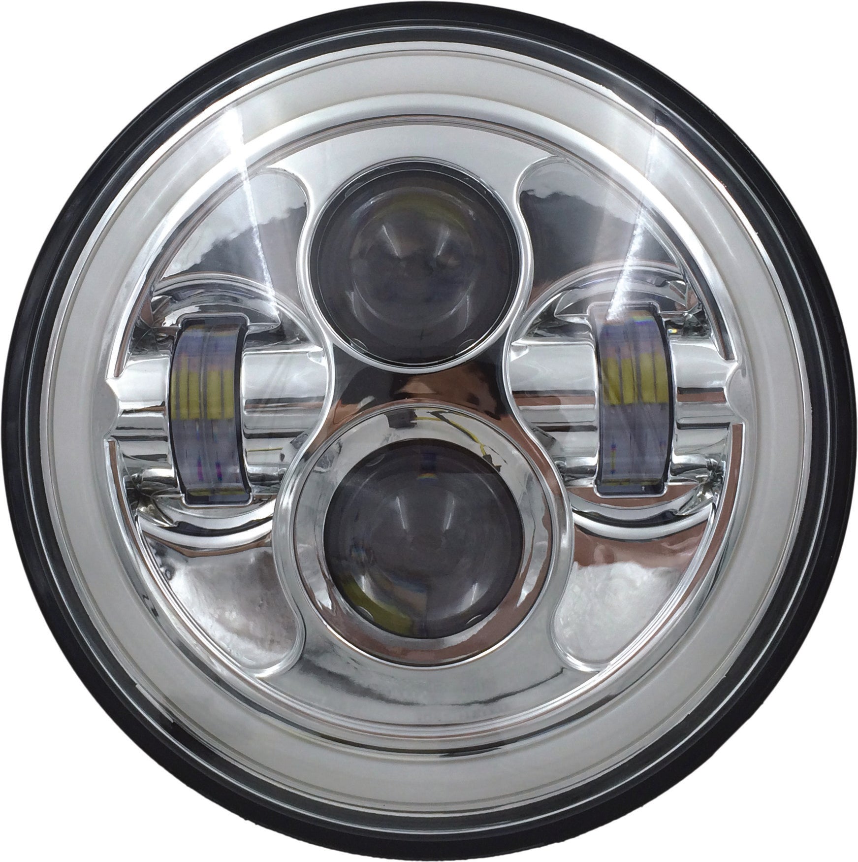 HIGH DEFINITION 7" LED HEADLIG FULL HALO CHROME