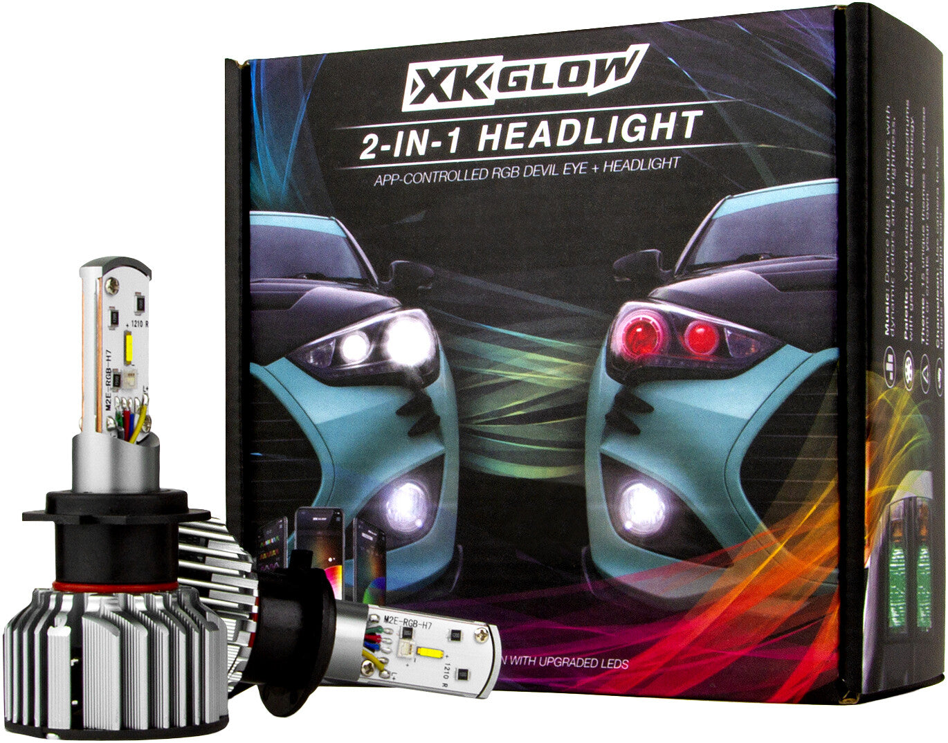 RGB H4 LED BULB KIT