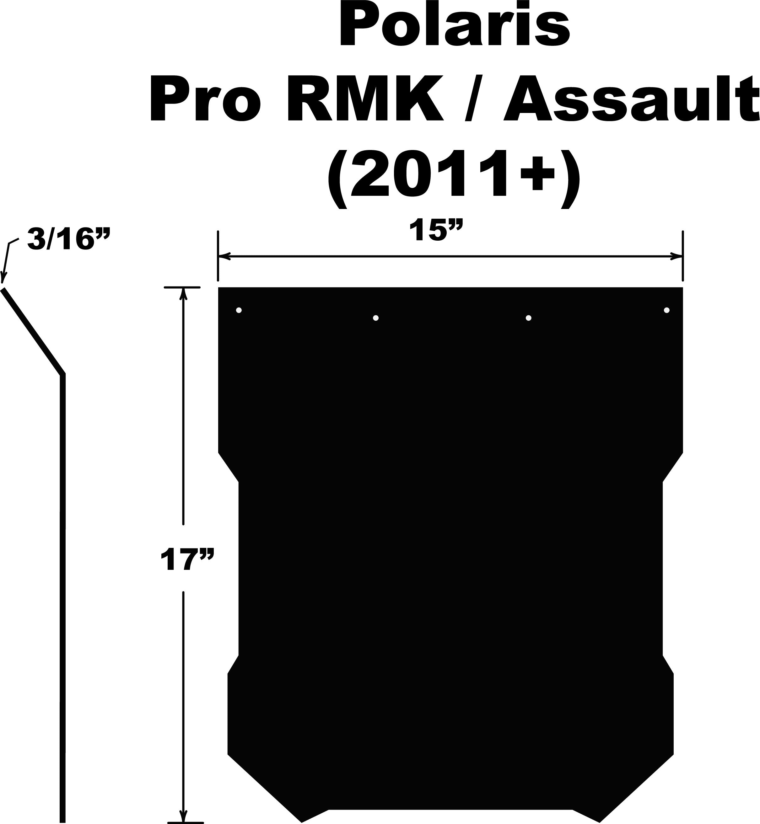 SNOWFLAP POLARIS PRO RMK/ASSAULT/AXYS 2011+