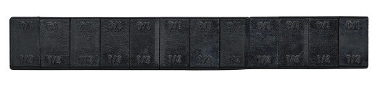 WHEEL WEIGHTS 1/4 OZ BLACK 12 PCS/48 STRIPS/BOX