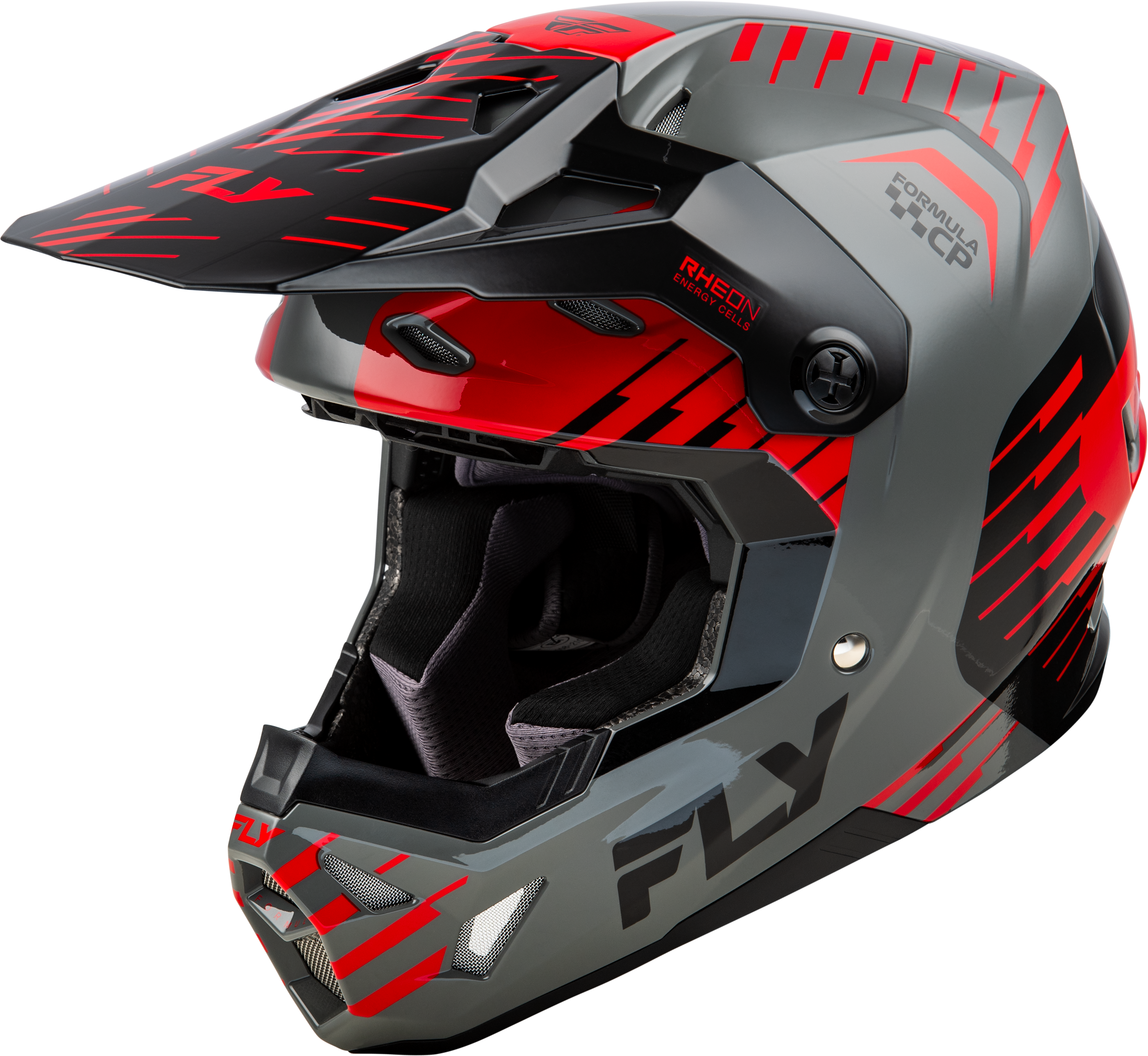 FORMULA CP SLICE HELMET GREY/RED/BLACK SM