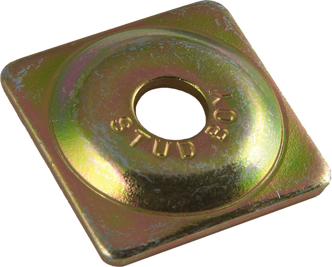 SQUARE BACKER PLATES STEEL 96/PK