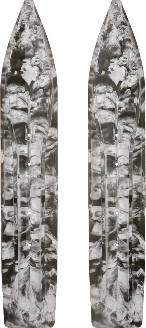 PR/ SLYDOG POWDERHOUND 8X SKI 8" BLK/WHT SWIRL