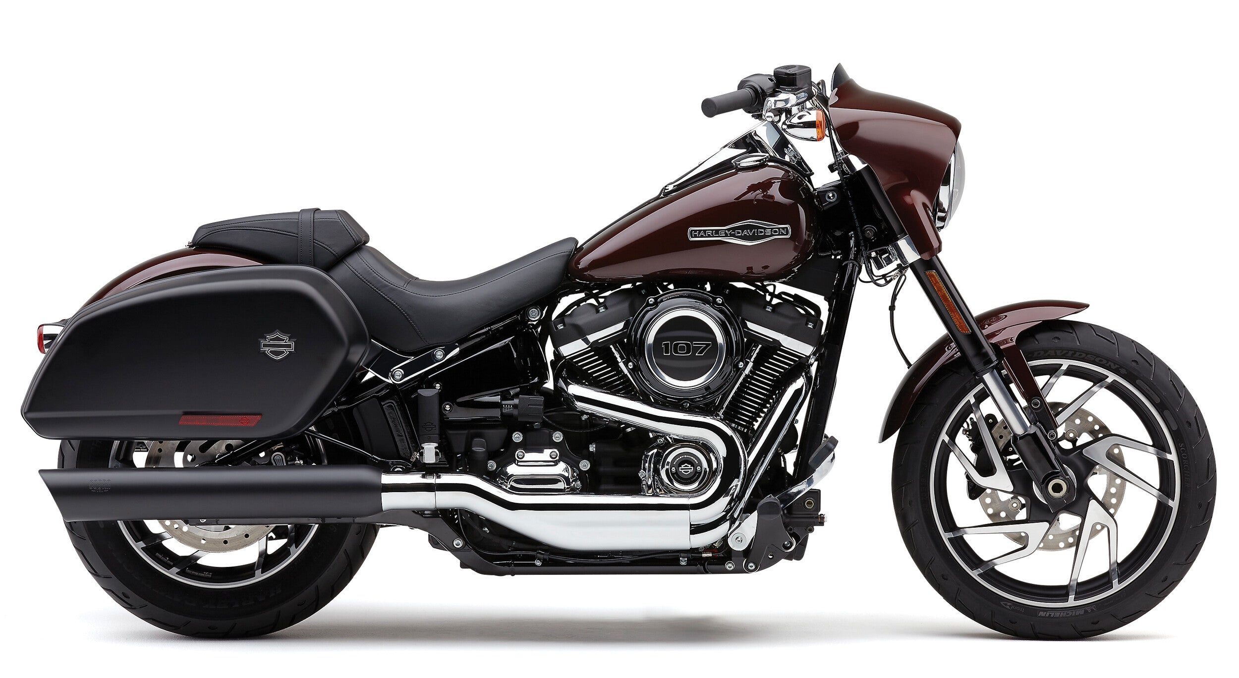 909-TWINS 4" SLIP-ONS BLACK FLSB 18-22