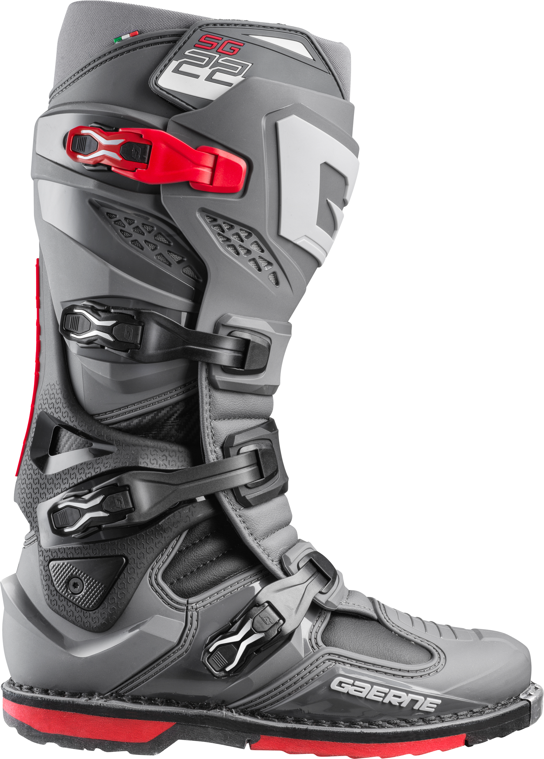 SG22 BOOTS ANTHRACITE/BLACK/RED SZ 07