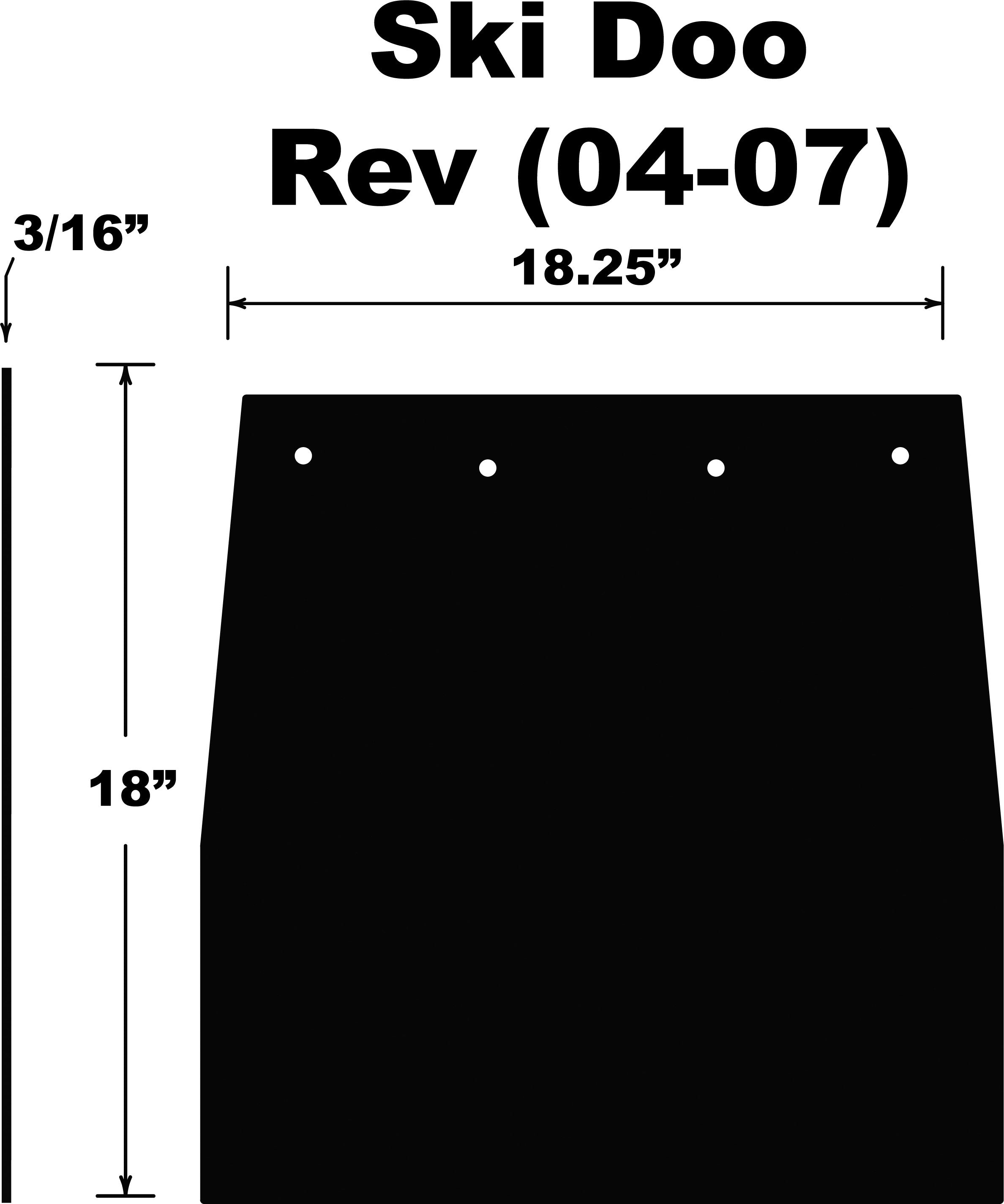SNOWFLAP SKI DOO REV 04-07