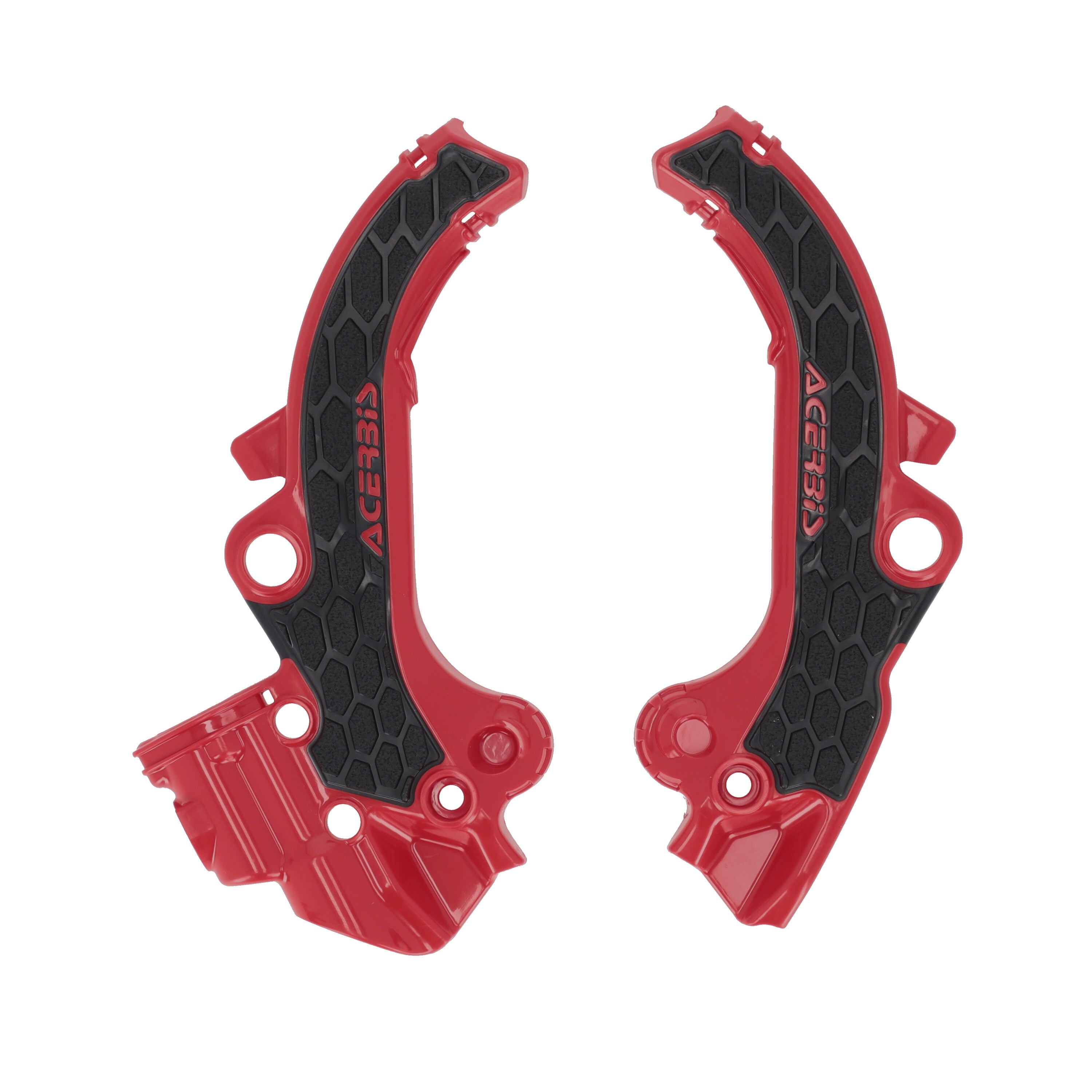 FRAME GUARDS- X-GRIP RED/BLACK