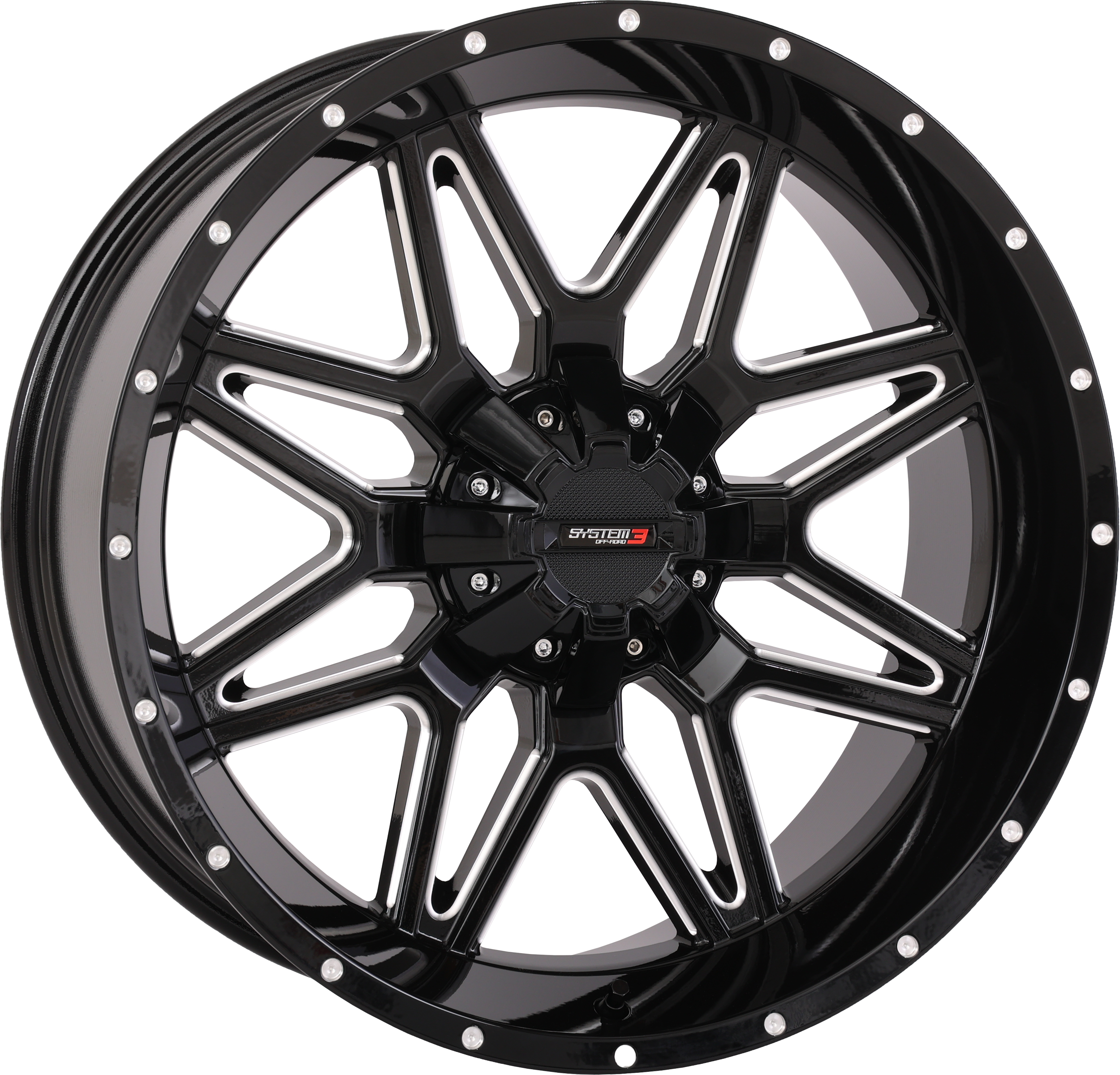 ST7 WHEEL 20X9 5+4 (0MM) 4/137 & 4/156 GLOSS BLK MILLED