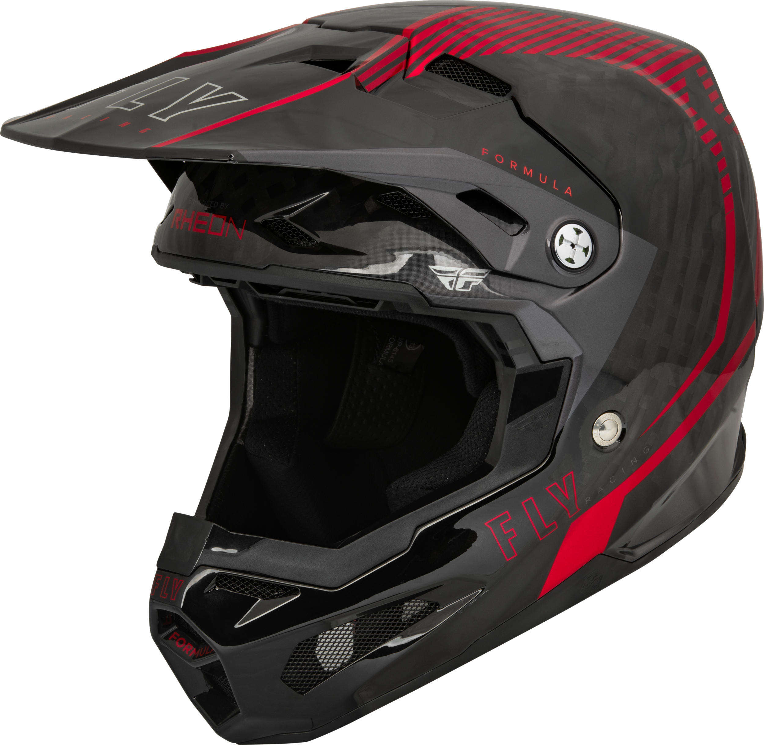 FORMULA CARBON TRACER HELMET RED/BLACK LG