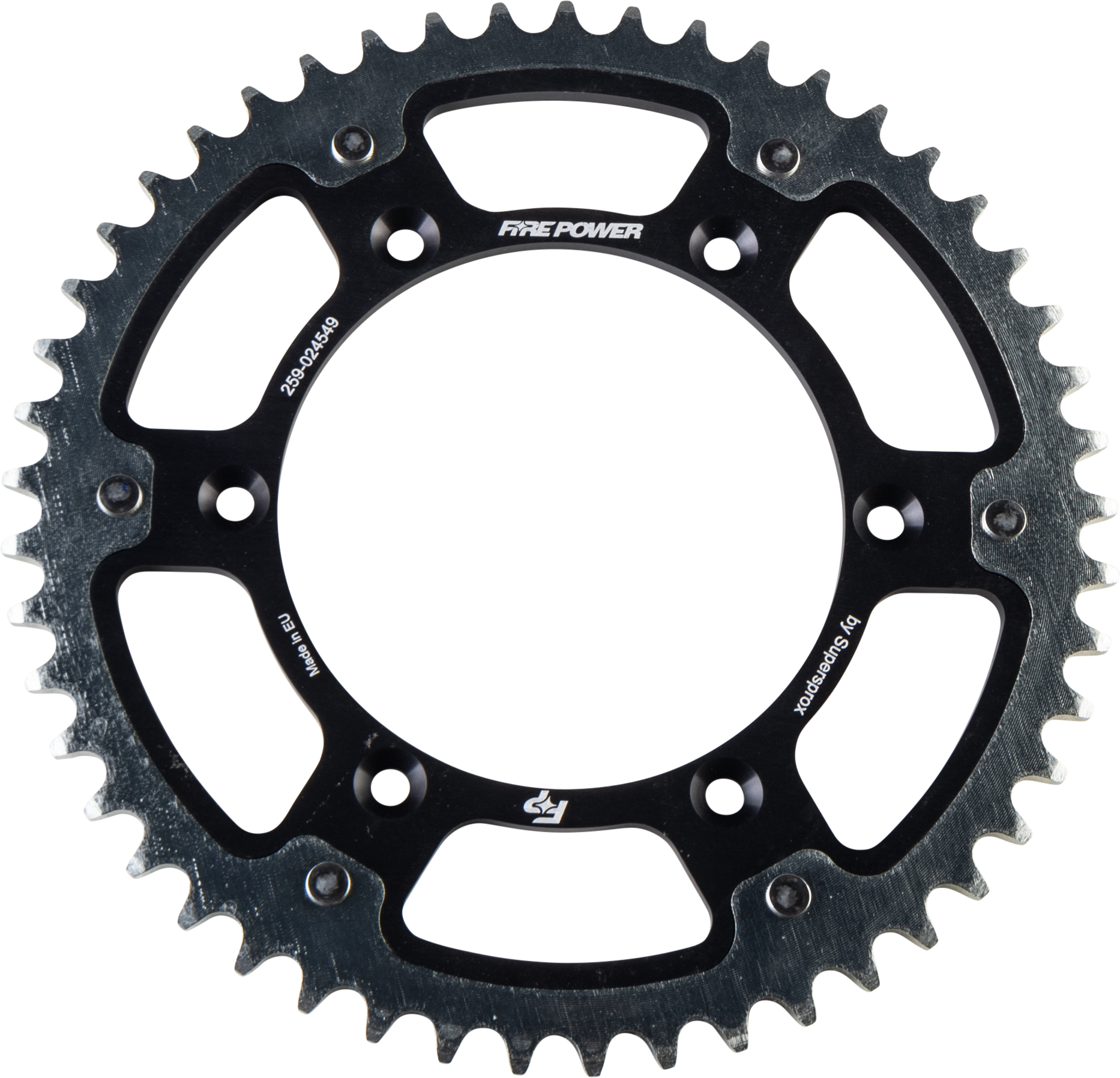 REAR SPROCKET HYBRID 49T BLK/SIL