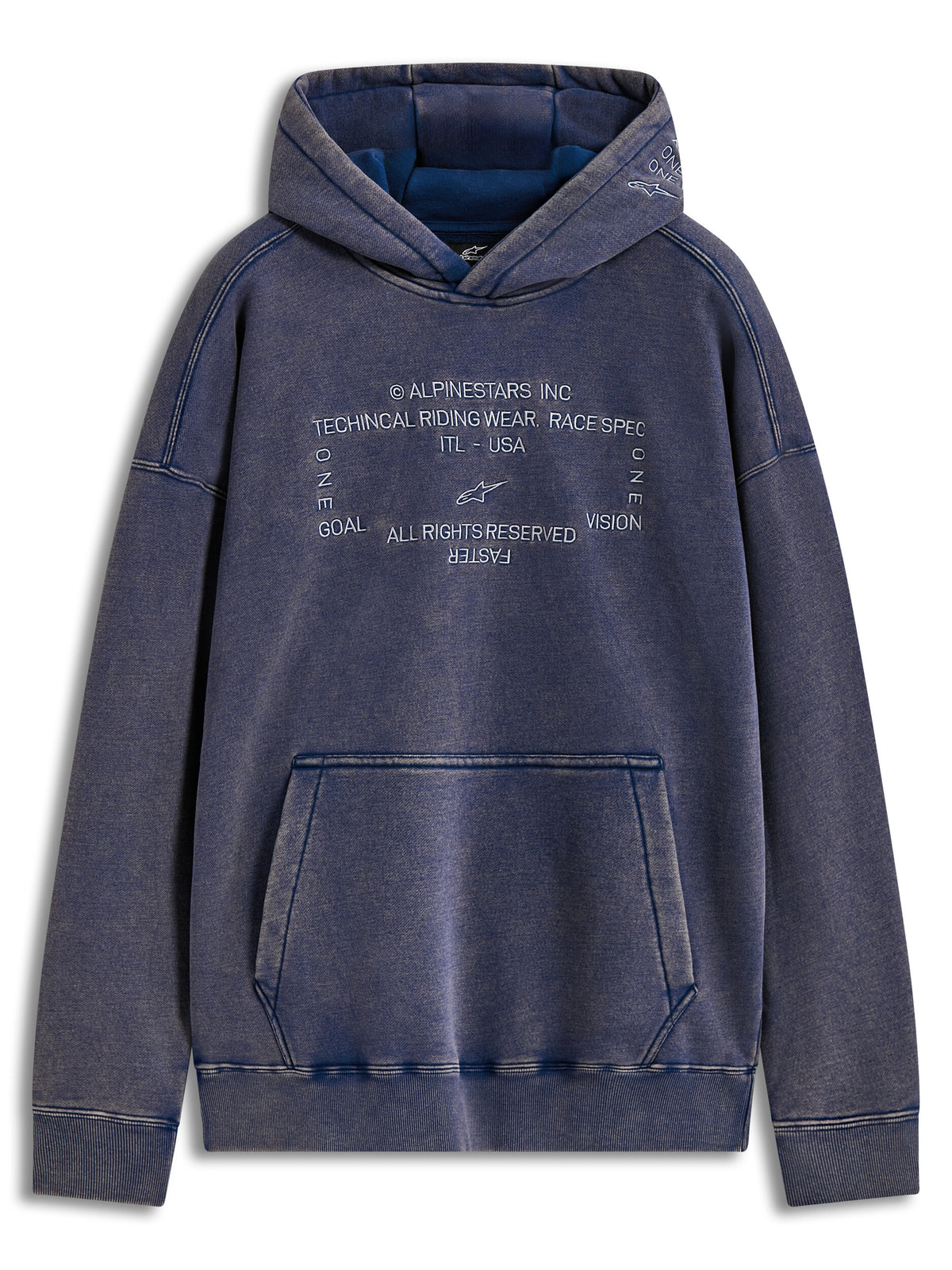 INFINITE WASHED OVRSIZD HOODIE WASHED NAVY LG