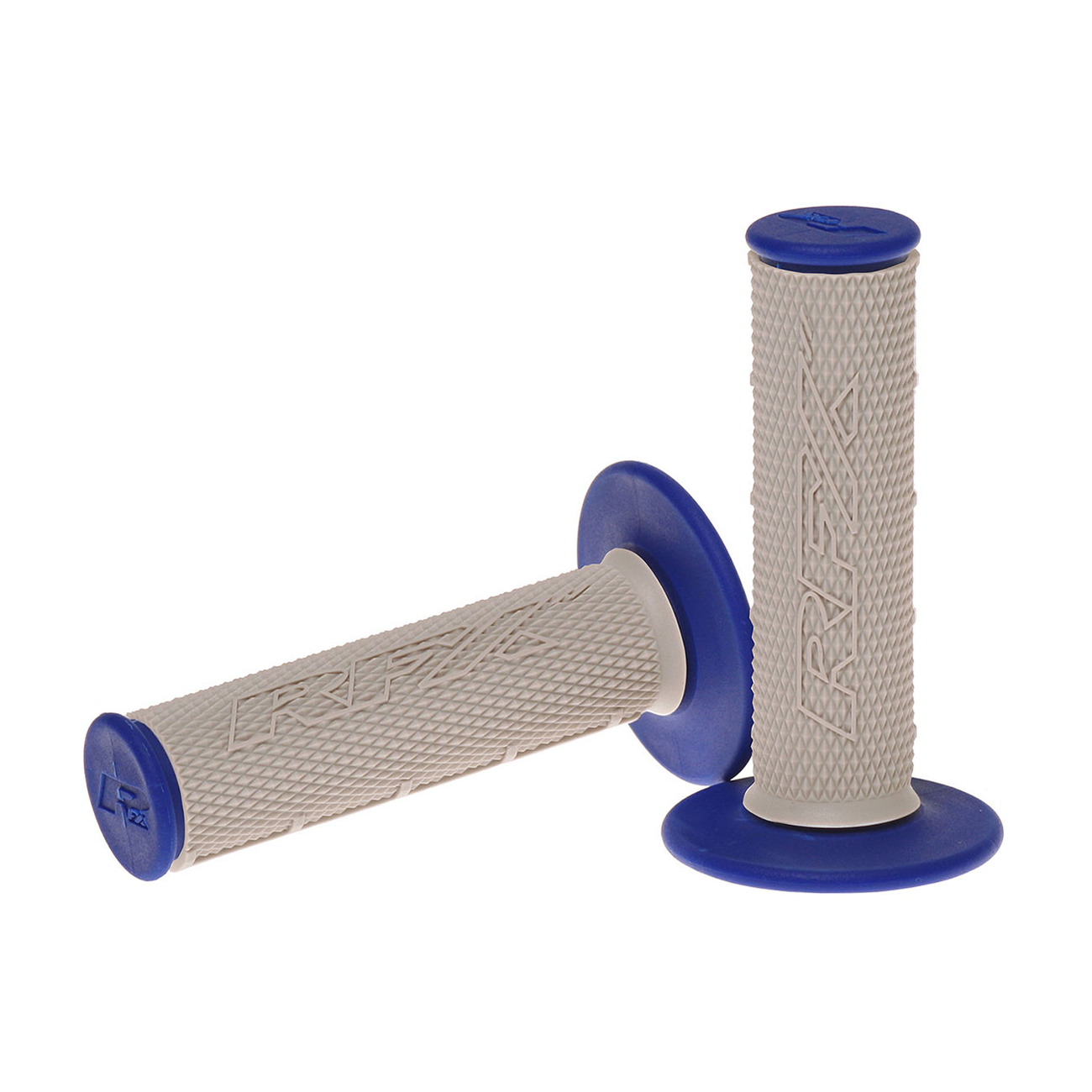 DUAL COMPOUND GRIPS BLUE WITH GREY CENTER