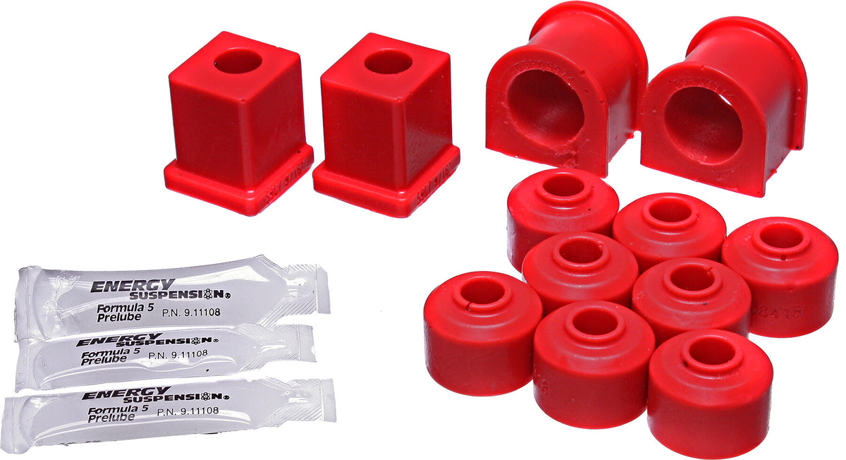 SWAY BAR BUSH KIT FRONT/REAR RED POL