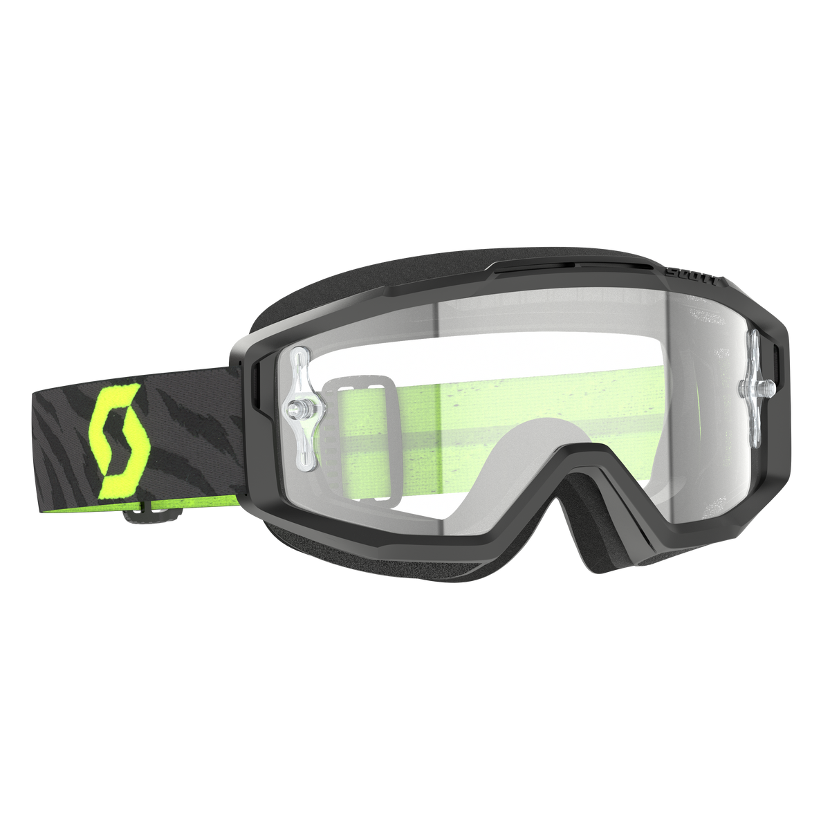SPLIT OTG GOGGLE ZEBRA BLK/NE YLW CLEAR WRK
