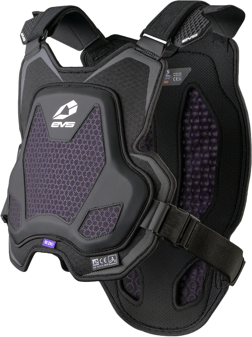 EVO CHEST PROTECTOR W/REZRO BLACK MD/LG