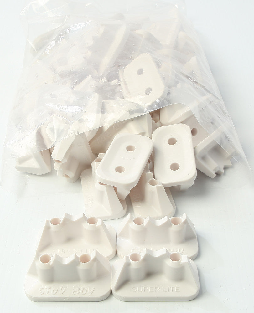 SUPER-LITE PRO SERIES DOUBLE BACKERS 0.75" 48/PK WHITE