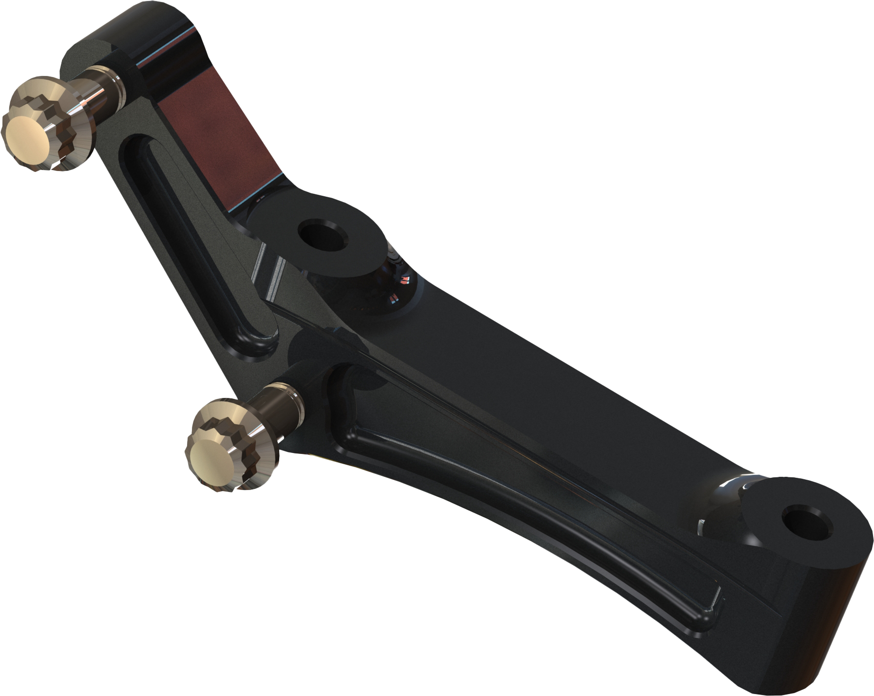 RADIAL MOUNT ADAPT BRACKET UNIV RH/LH BLACK