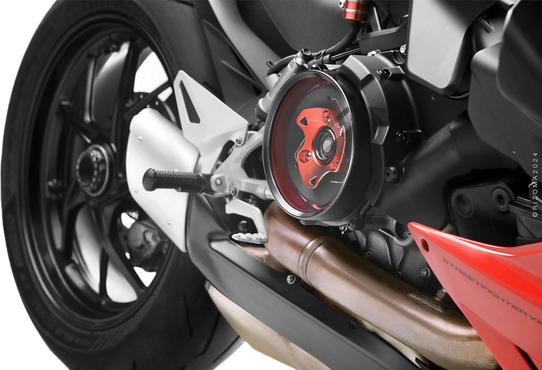 CLUTCH COVER RED DUC V2