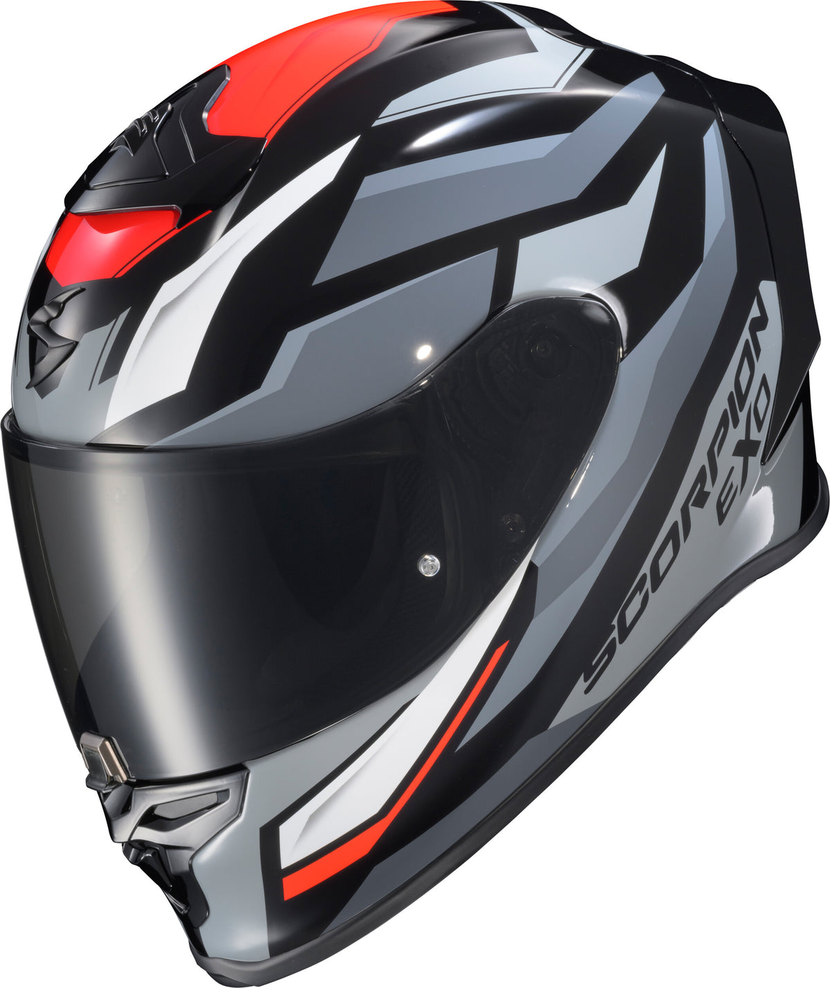 EXO-R1 AIR FULL FACE HELMET RAVEN BLACK/RED/GREY MD