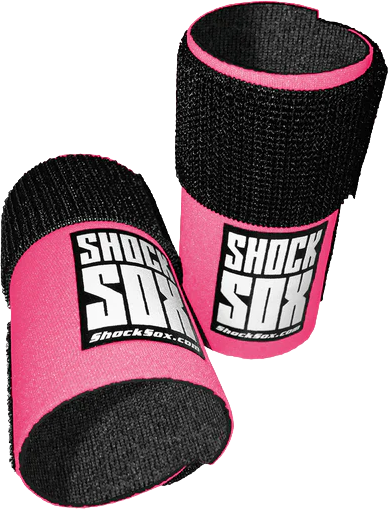 SHOCK SOX 4"U PINK UPSIDE DOWN FORKS