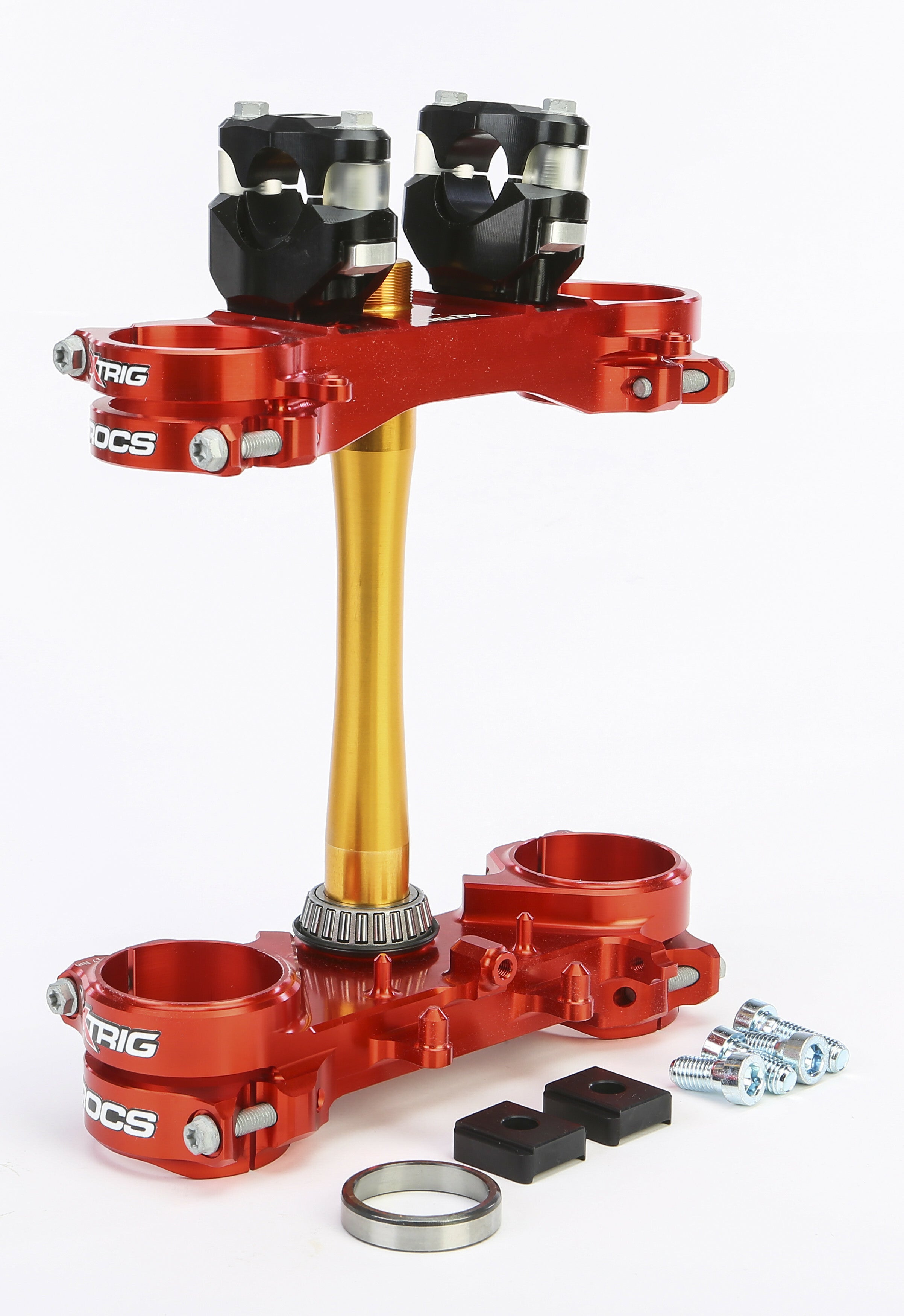 XTRIG ROCS TECH CLAMPS RED HON 22MM