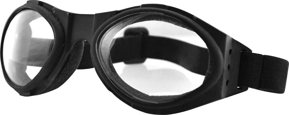 BUGEYE SUNGLASSES BLACK W/CLEAR LENS