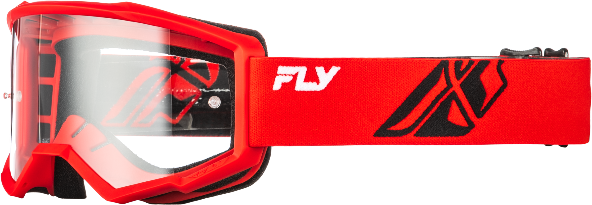 YOUTH FOCUS GOGGLE RED/BLACK W/ CLEAR LENS