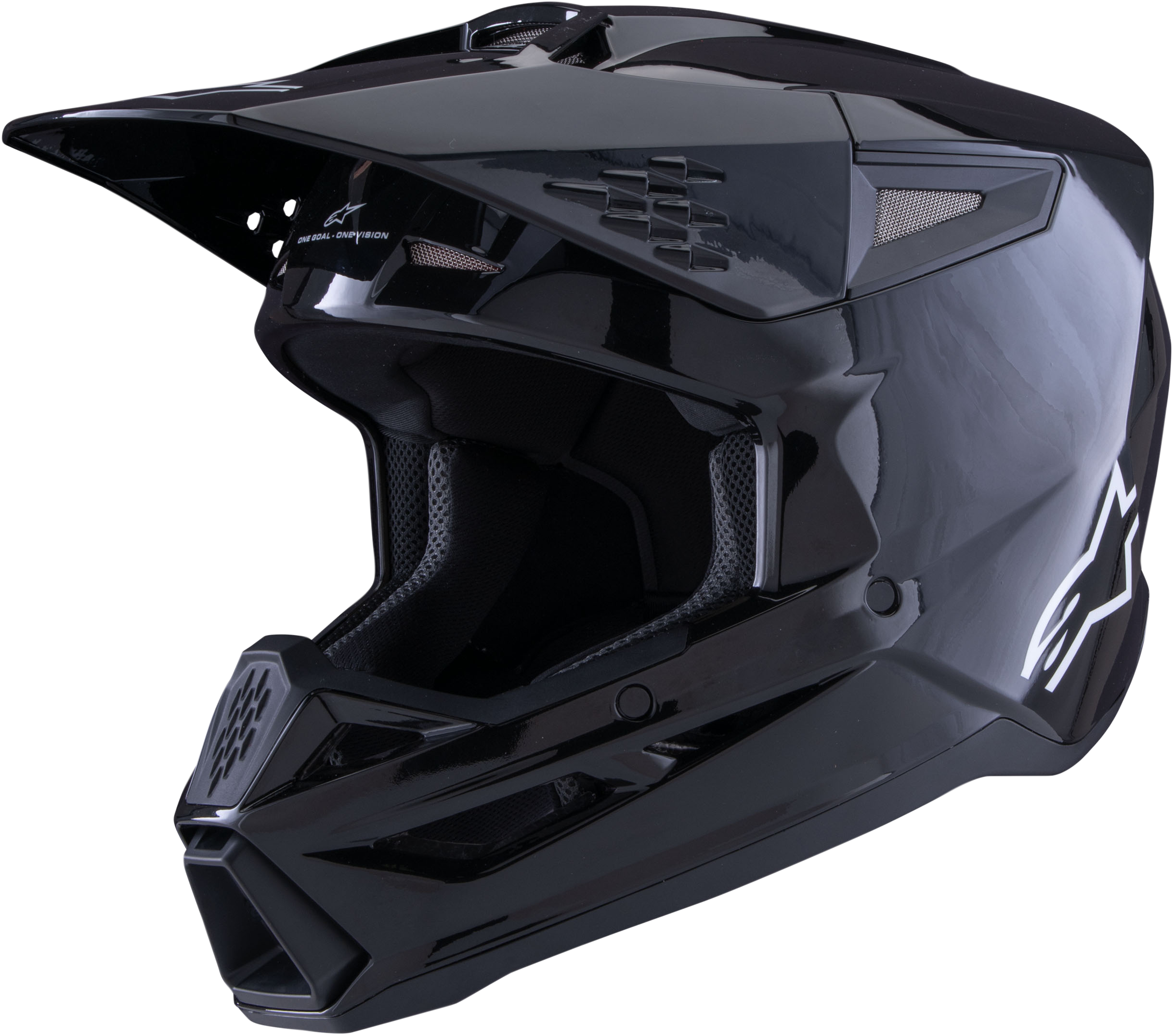 SM3 SOLID HELMET BLACK GLOSSY 2X