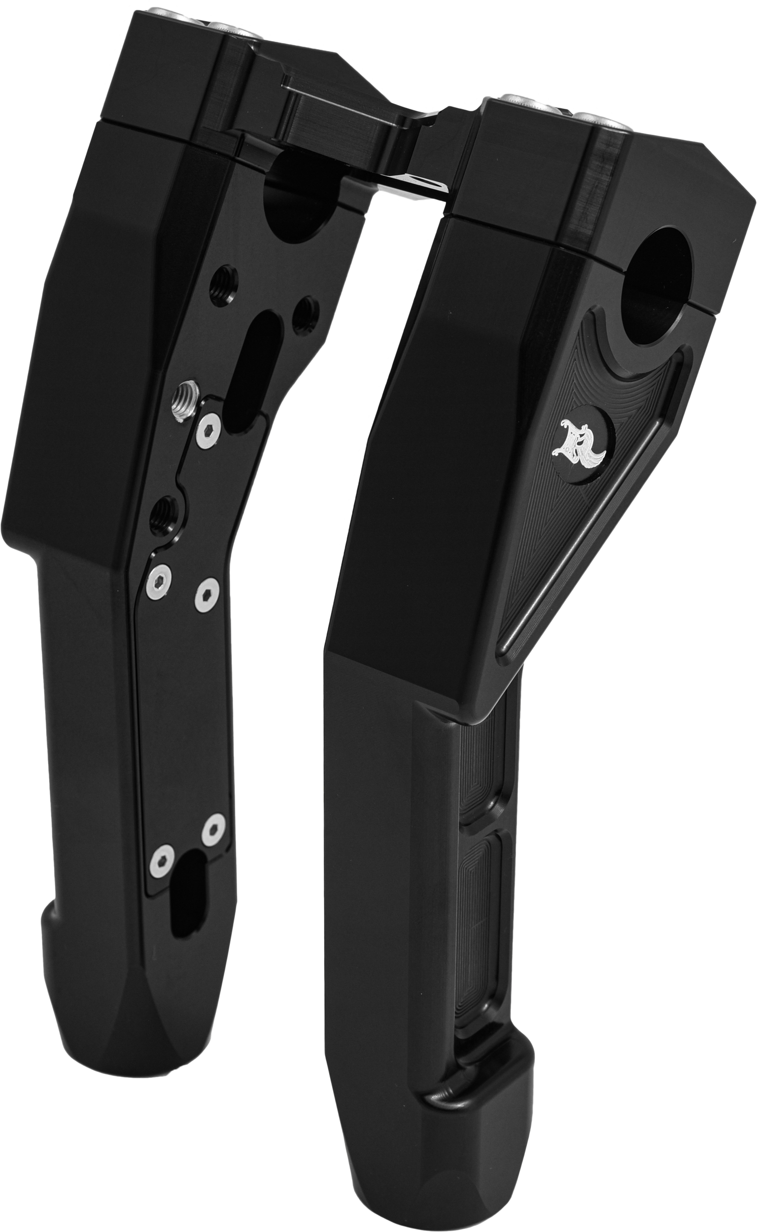 NL 1-1/8" X-RISER 8" PULL BACK BLACK