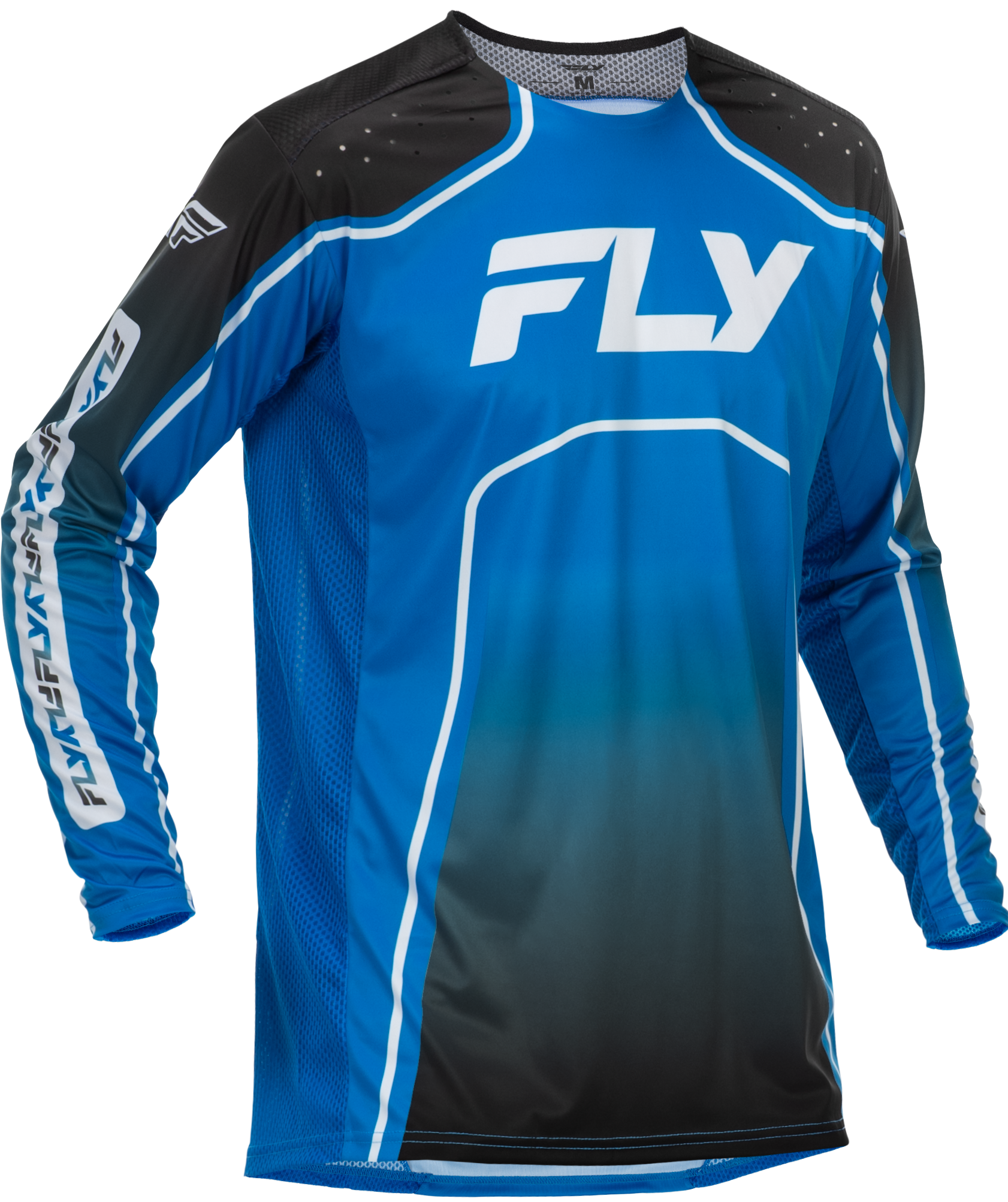 YOUTH RAYCE BICYCLE JERSEY BLUE/BLACK/WHITE YS