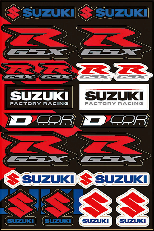 SUZUKI STREET DECAL SHEET