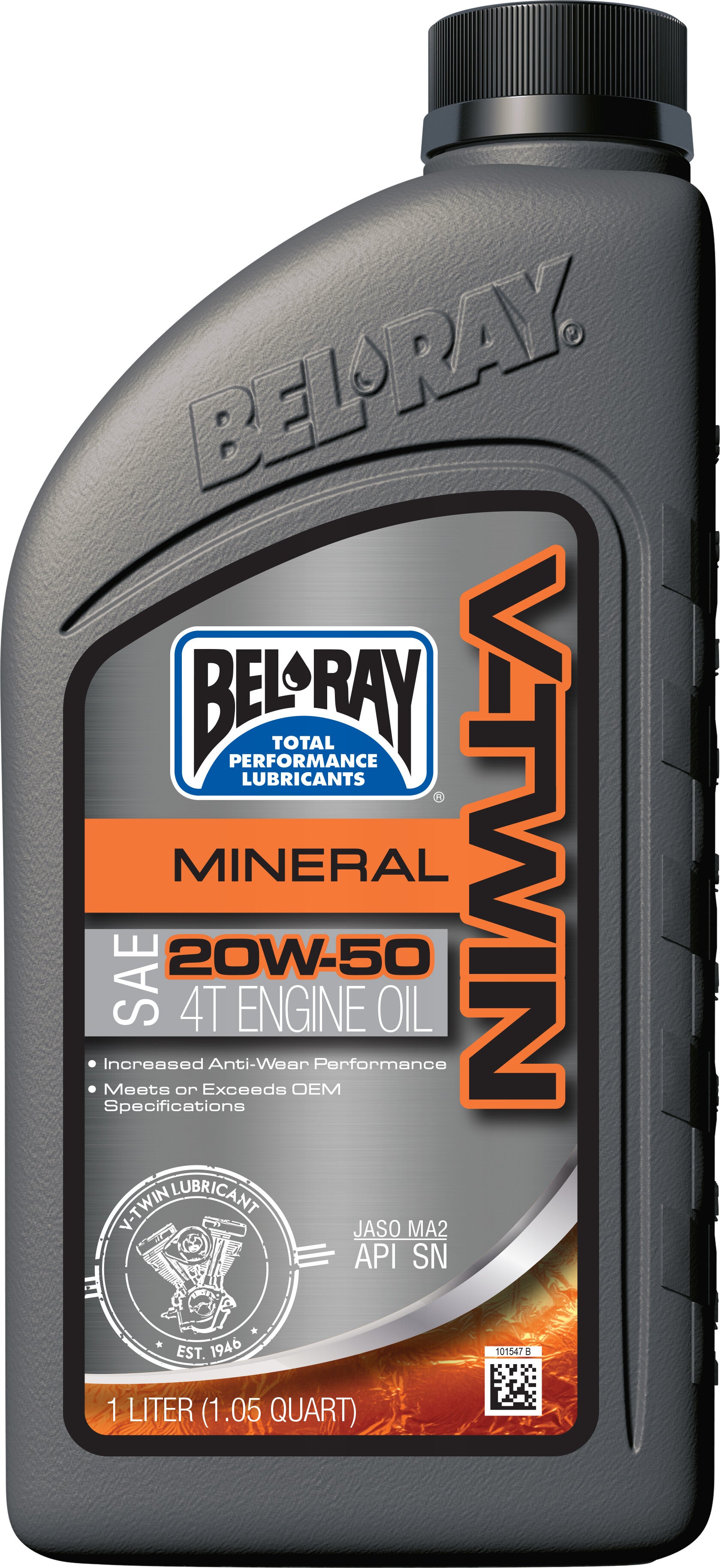 V-TWIN MINERAL OIL 20W50 1L (12/CASE SOLD EA)