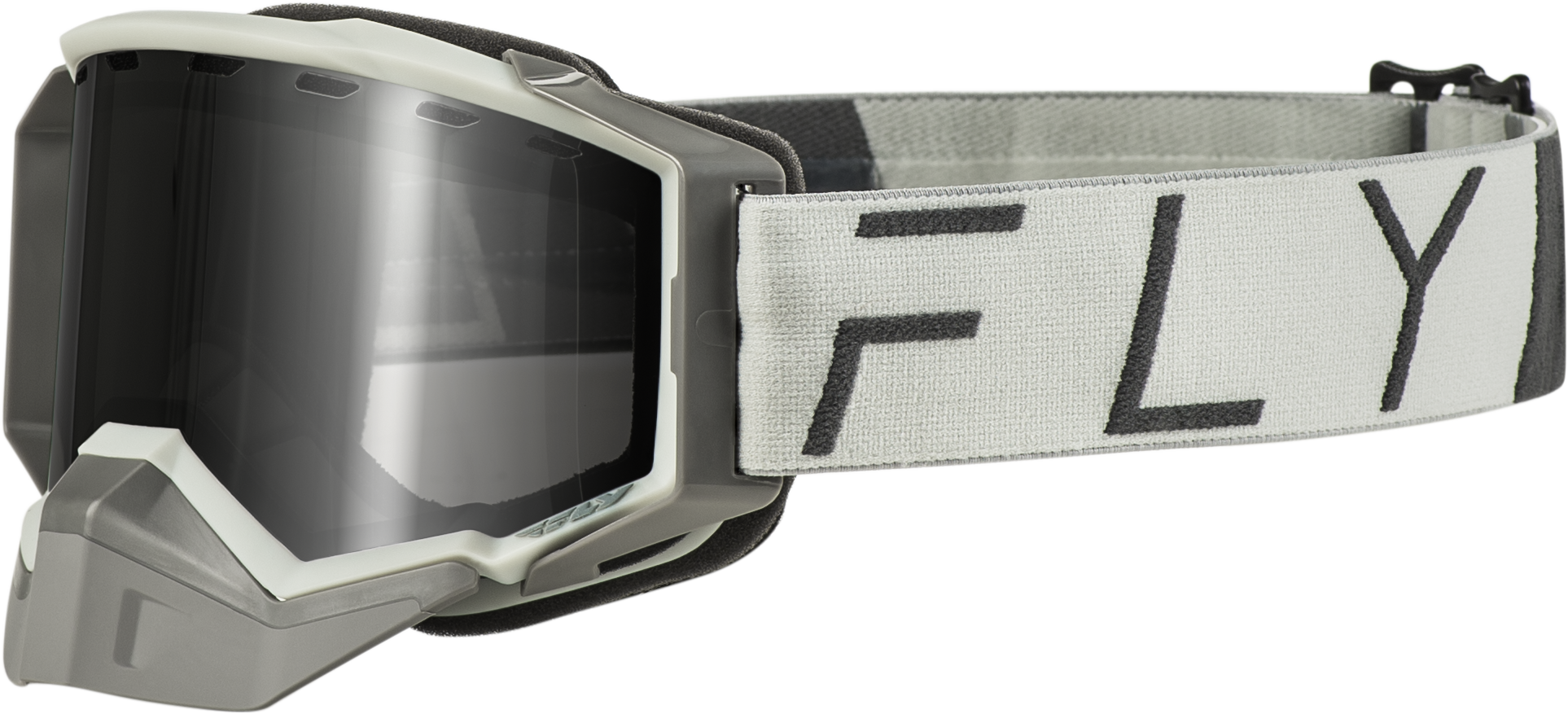 ZONE PRO SNOW GOGGLE GREY W/ SILVER MIR/PLRZD SMOKE LENS