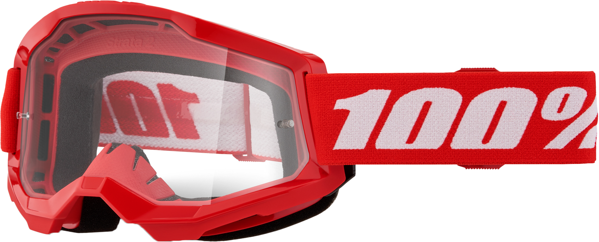 STRATA 2 JUNIOR GOGGLE RED CLEAR LENS