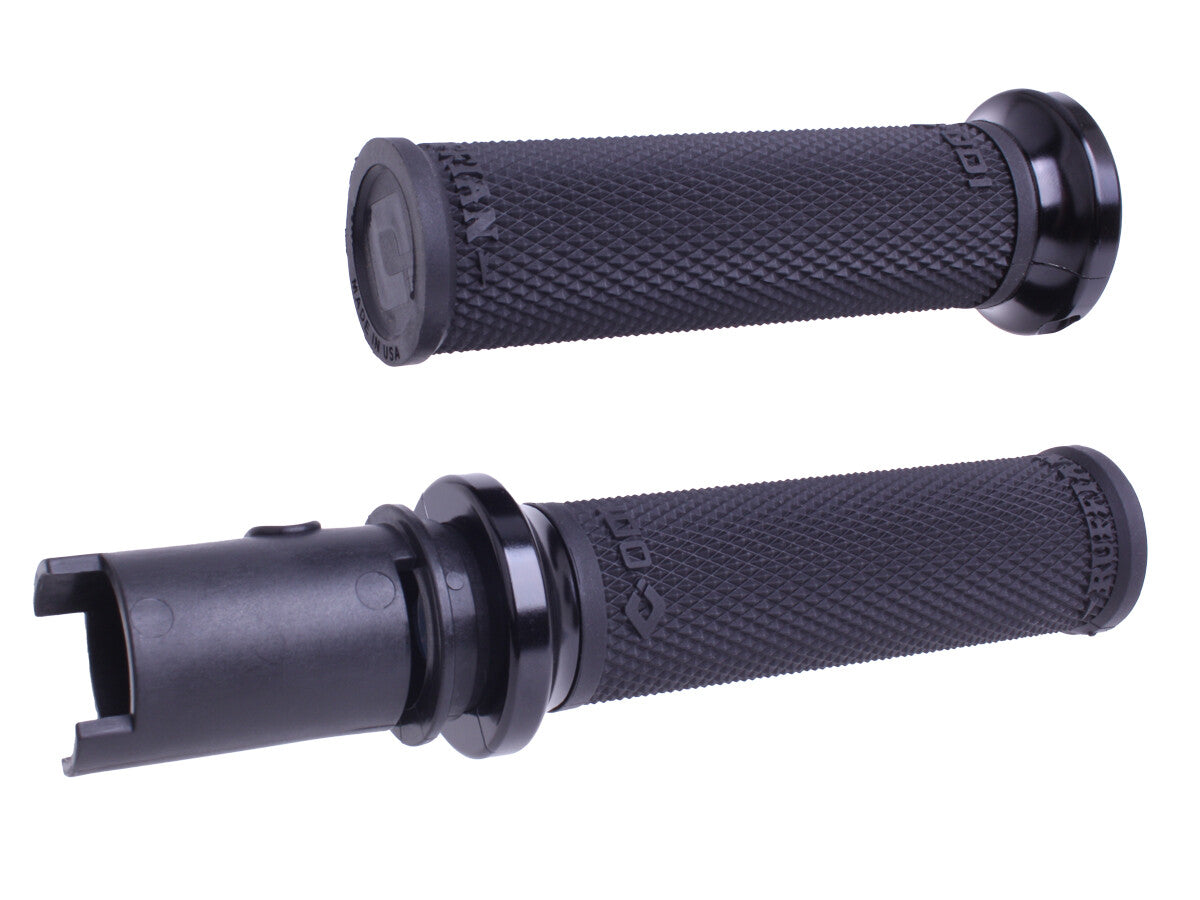 LOCK-ON RUFFIAN GRIPS BLACK/BLACK CVO `23-24